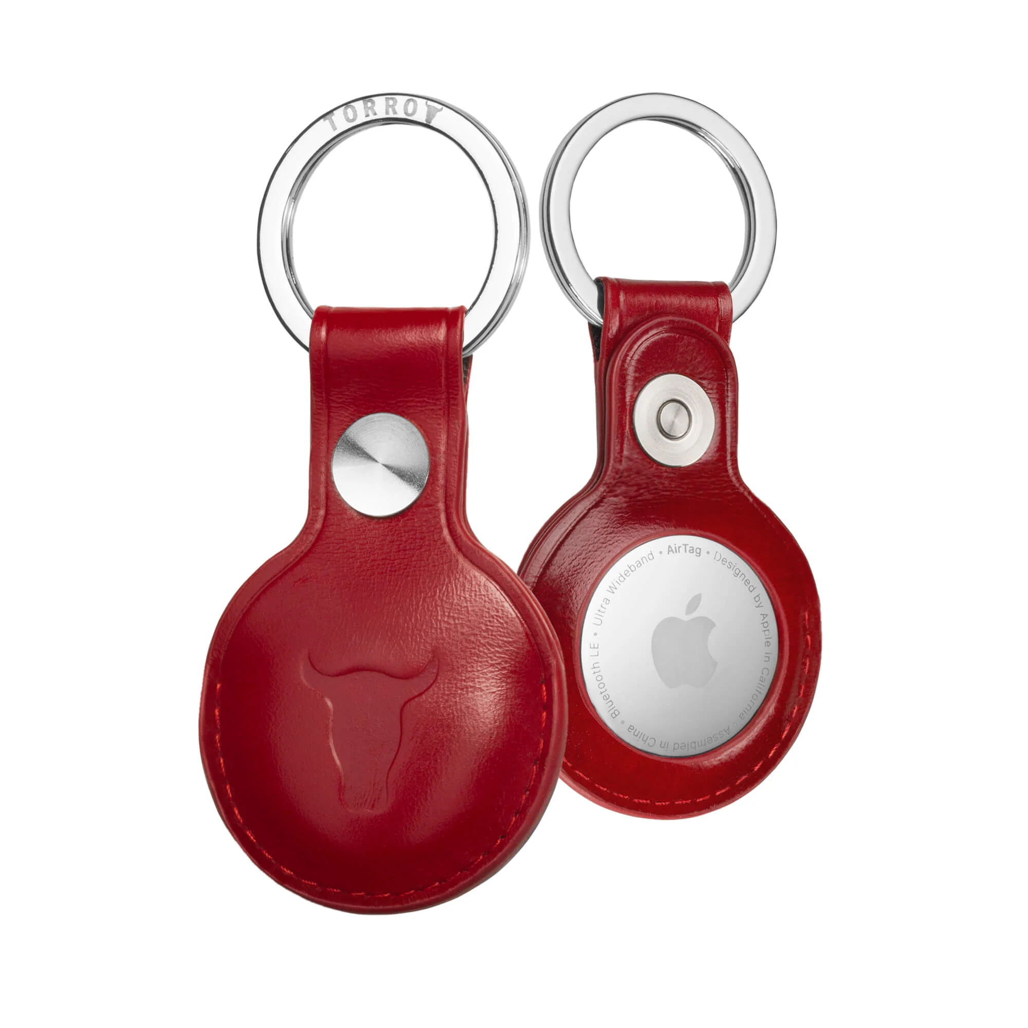 Leather AirTag Keyring - Image 4