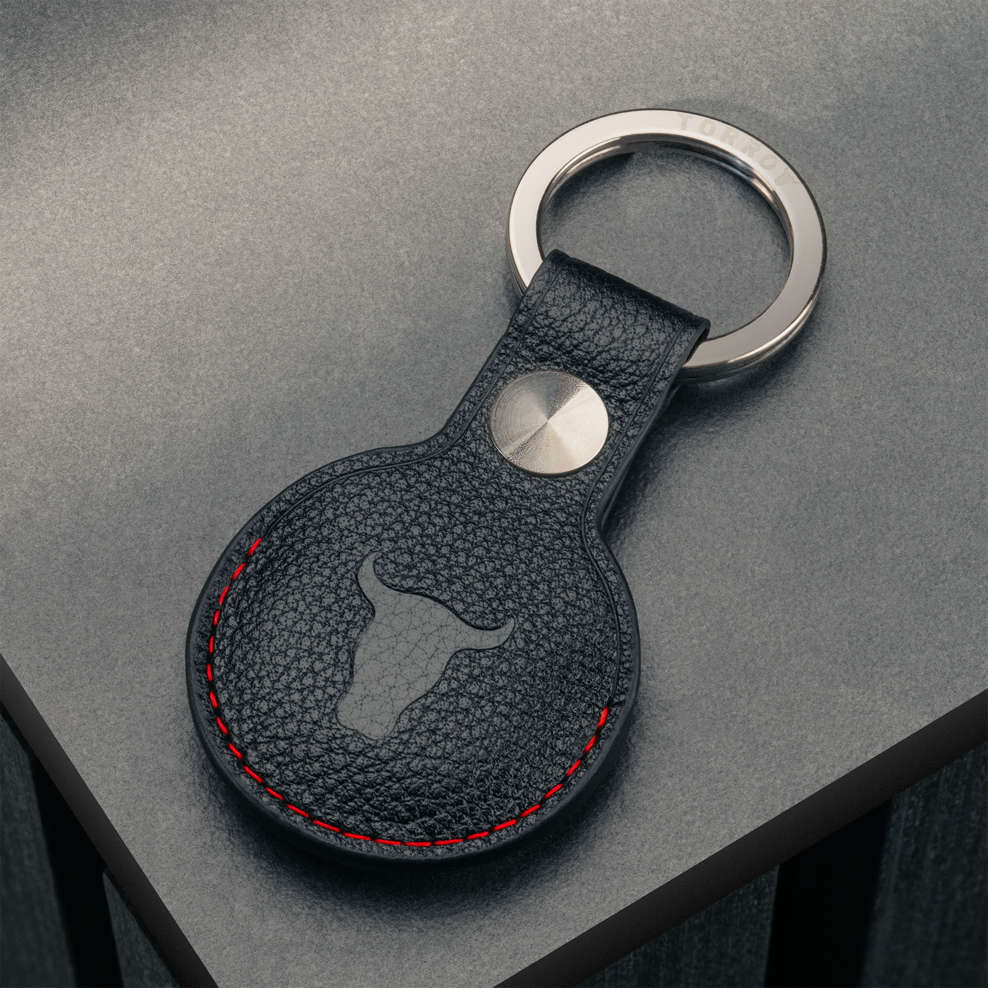 Leather AirTag Keyring - Image 8