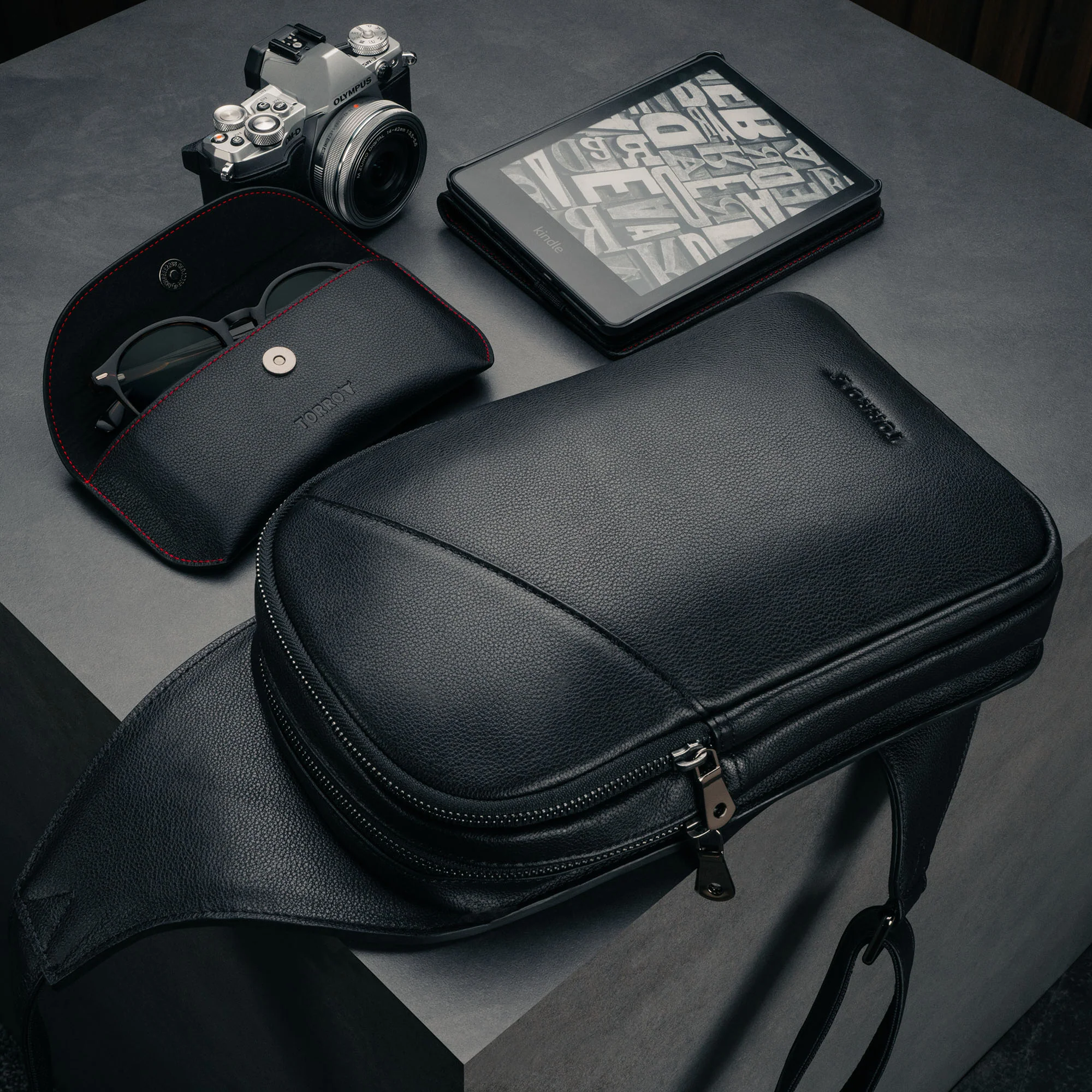 Leather Crossbody Sling Bag - Image 6