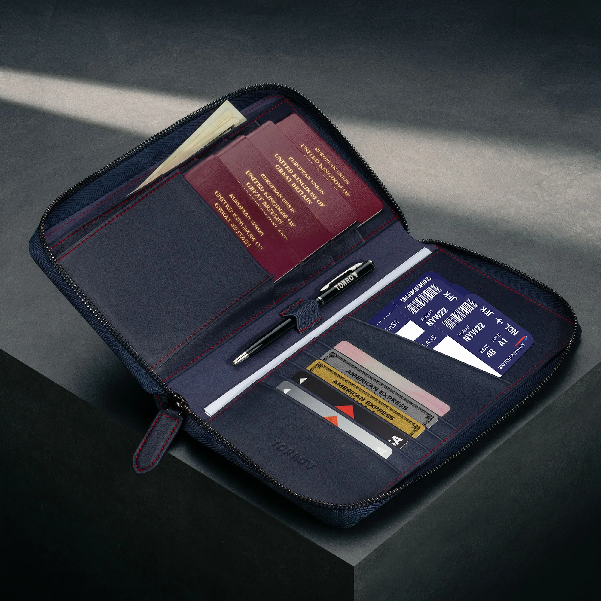 Leather Family Passport Holder and Document Organiser - Image 12