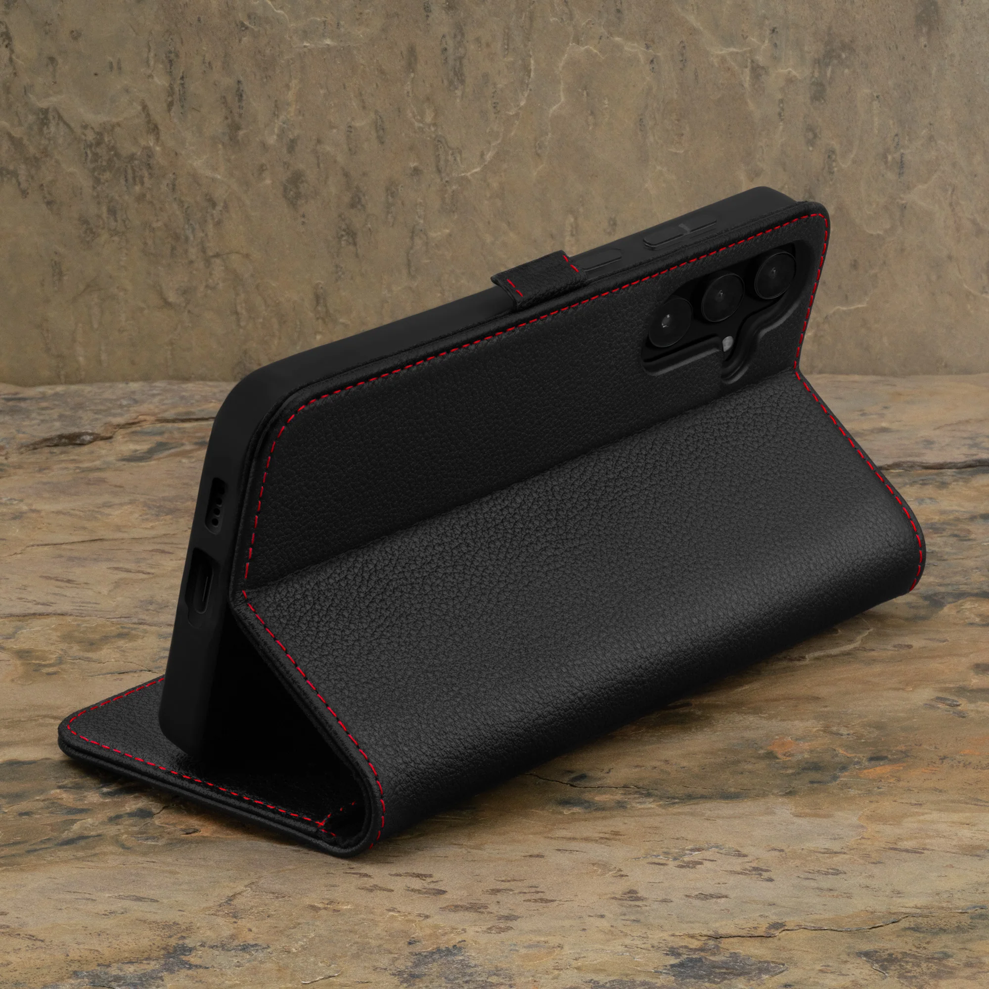 Galaxy A55 Leather Wallet Case (with Stand Function) - Image 3