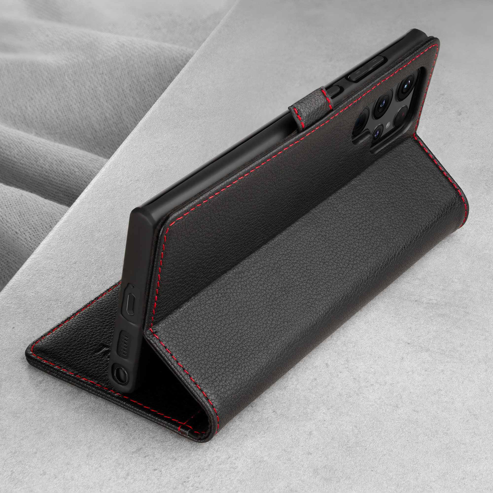 Samsung Galaxy S22 Ultra Leather Wallet Case (with Stand function) - Image 4