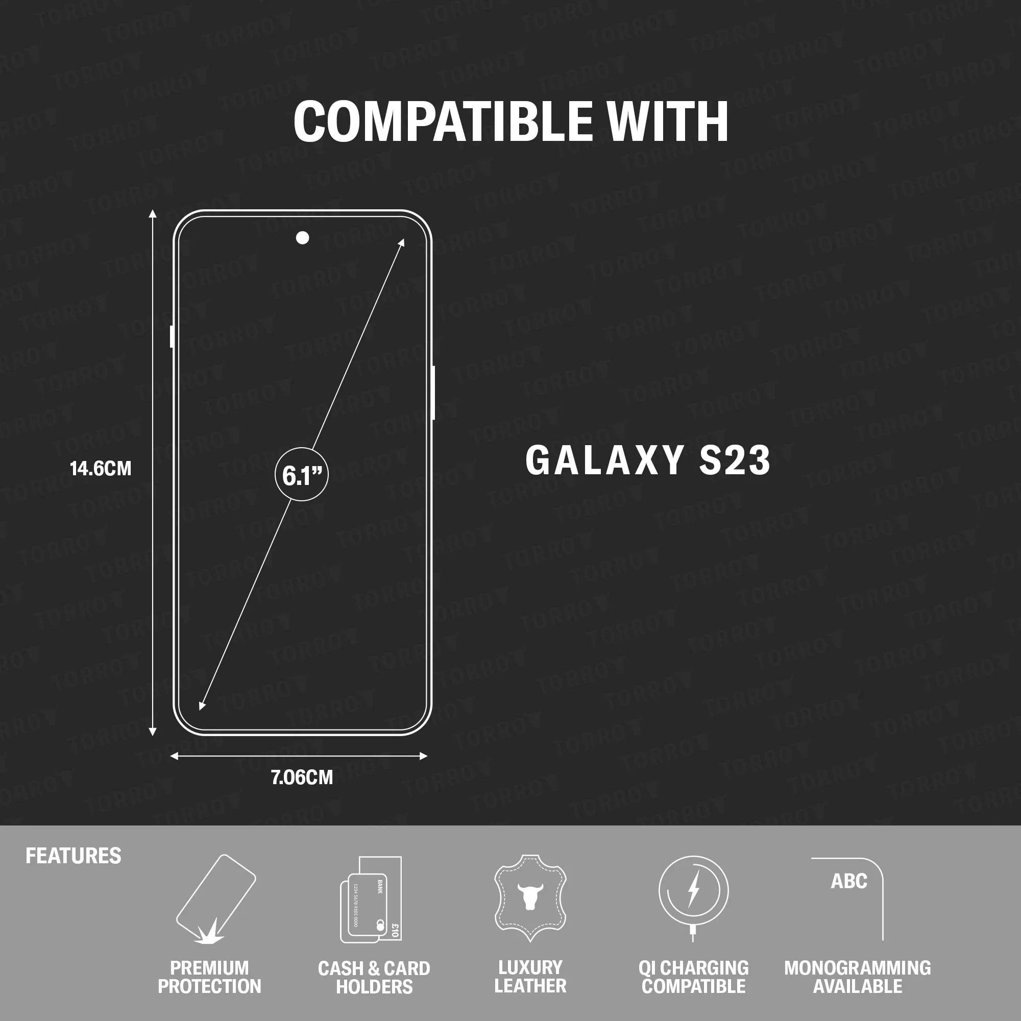 Galaxy S23 Leather Case (with Stand function) - Image 3