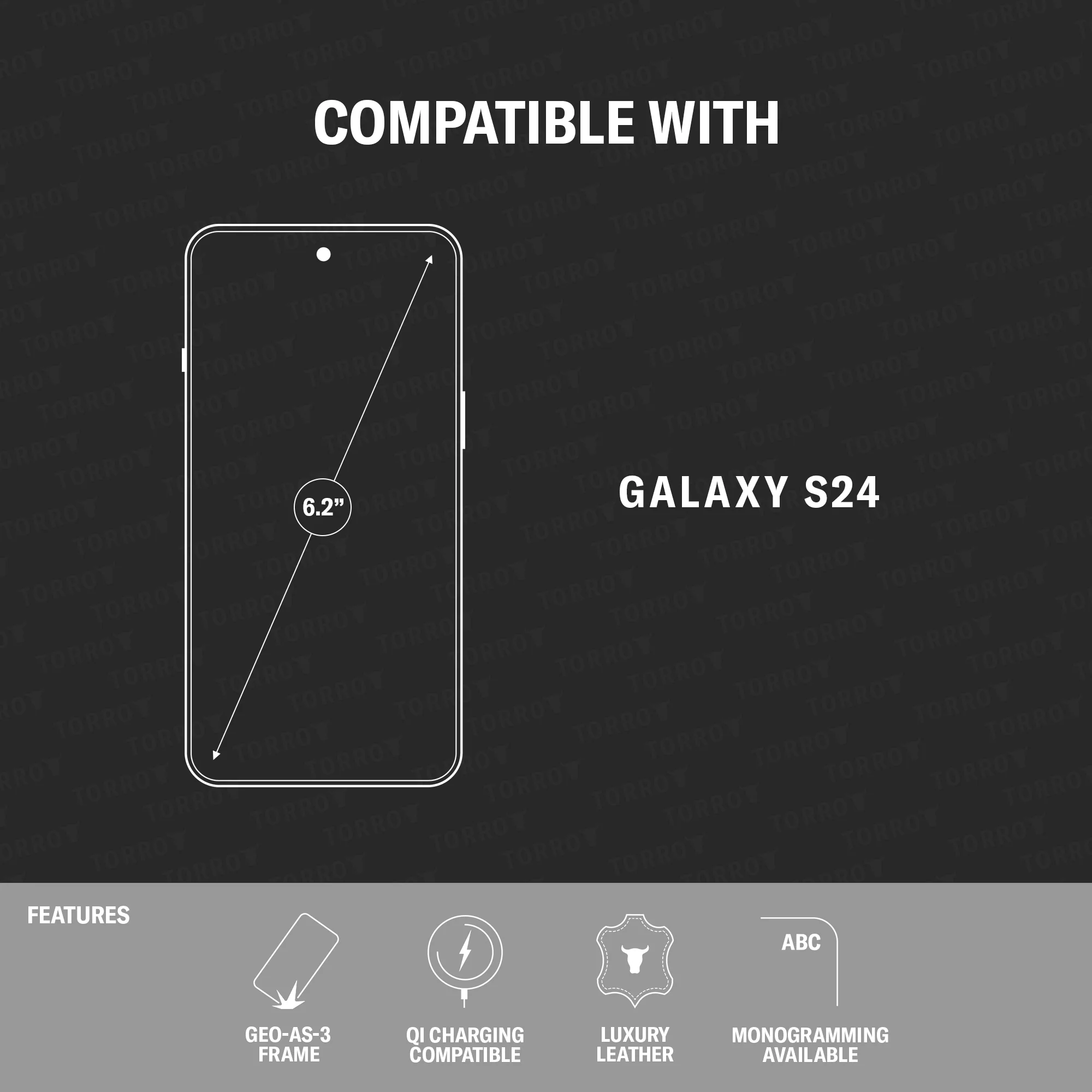 Galaxy S24 Leather Bumper Case - Image 3