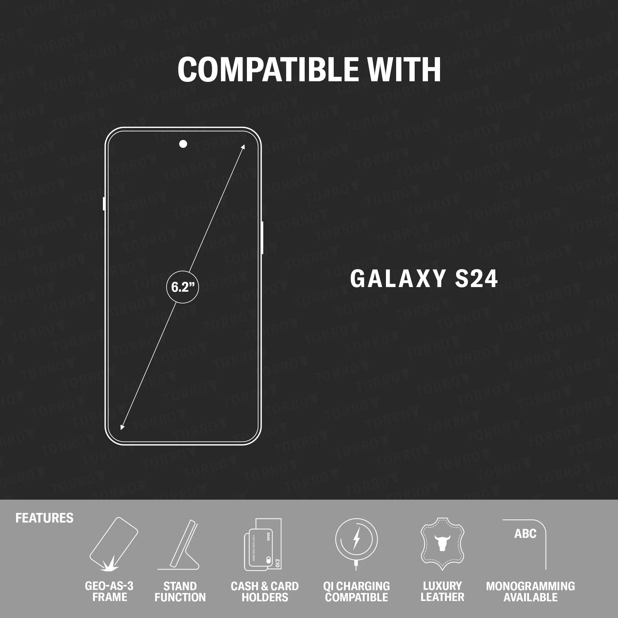 Galaxy S24 Leather Case (with Stand Function) - Image 3