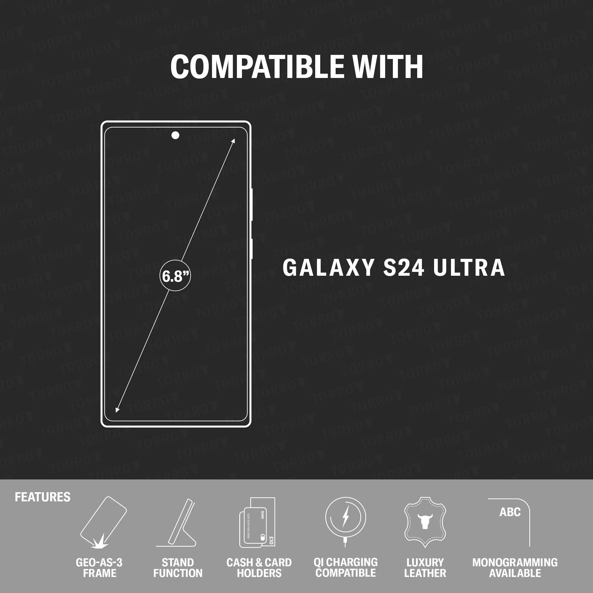 Galaxy S24 Ultra Leather Case (with Stand Function) - Image 4