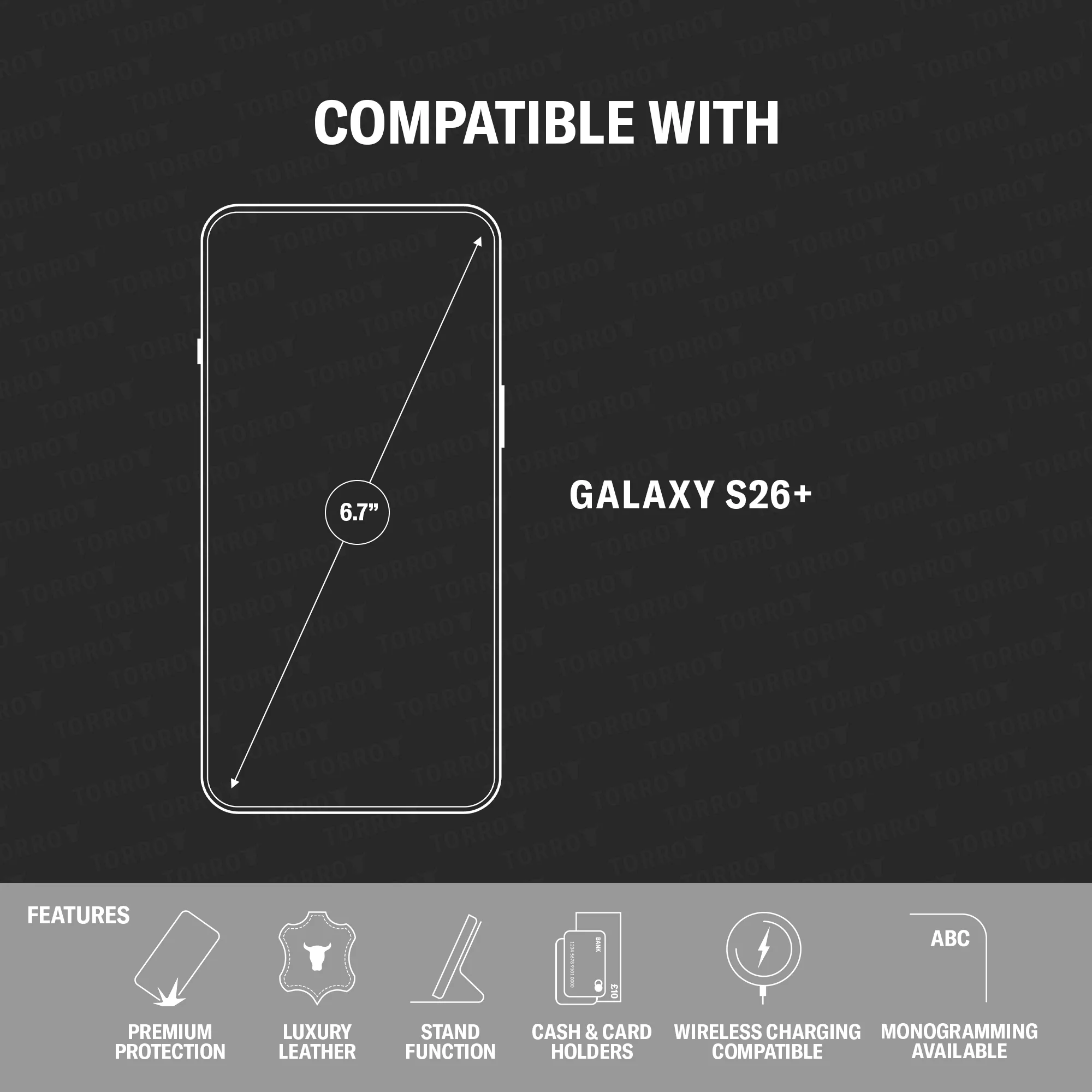 Galaxy S26+ Leather Case (with Stand Function) - Image 3