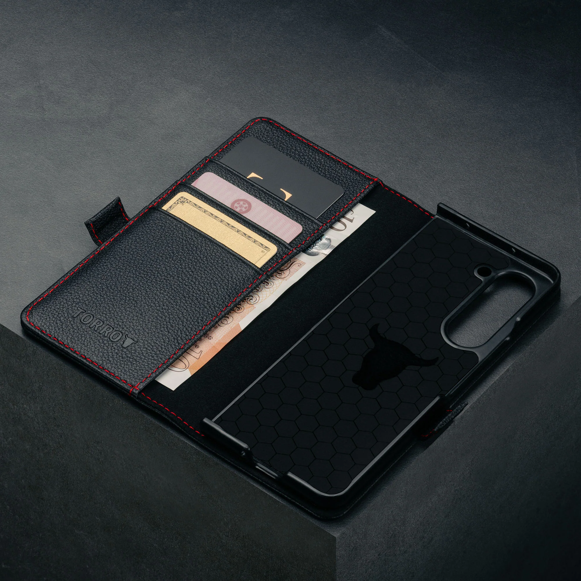 Galaxy Z Fold6 Leather Wallet Case - Image 5