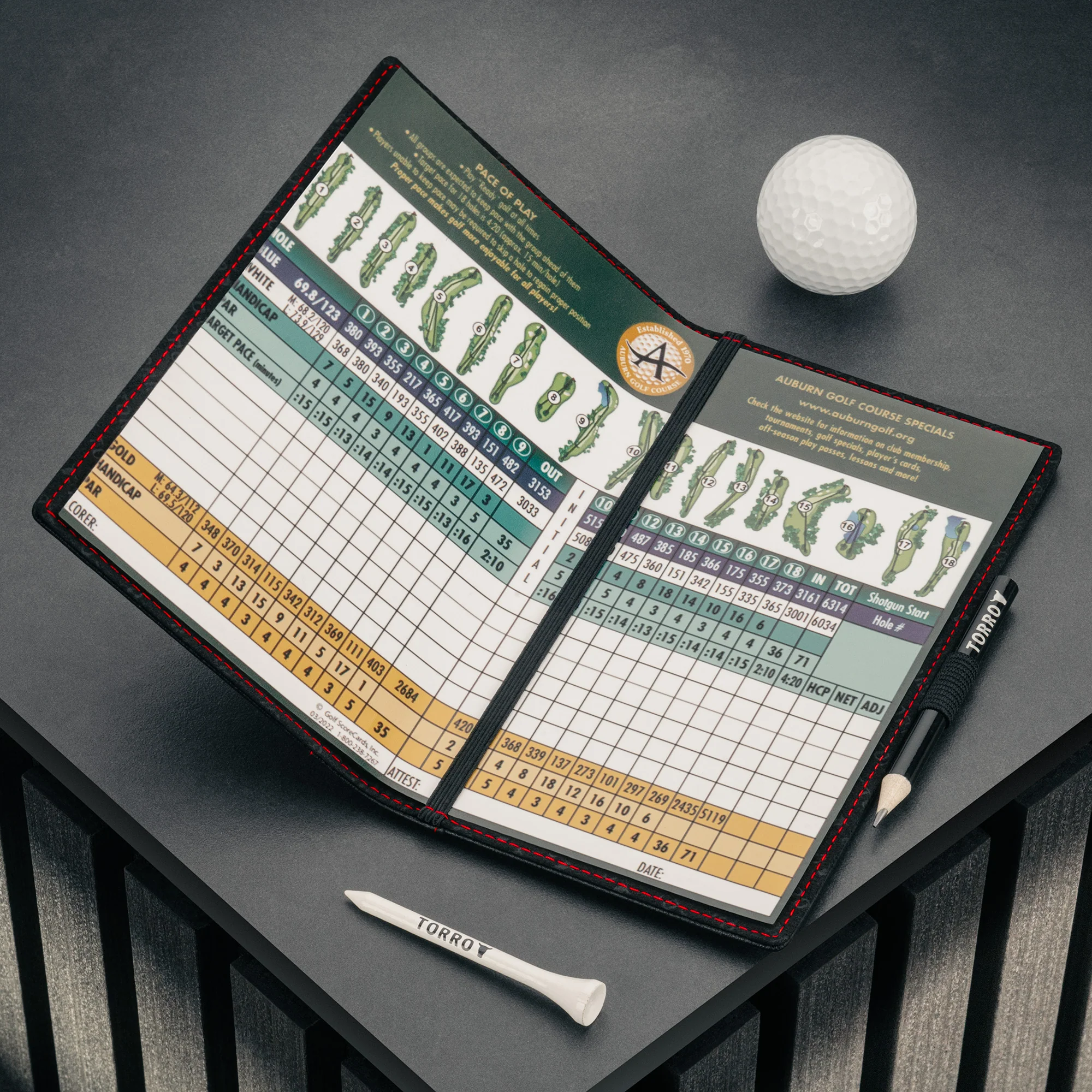 Leather Golf Scorecard Holder (PRO Edition) - Image 3