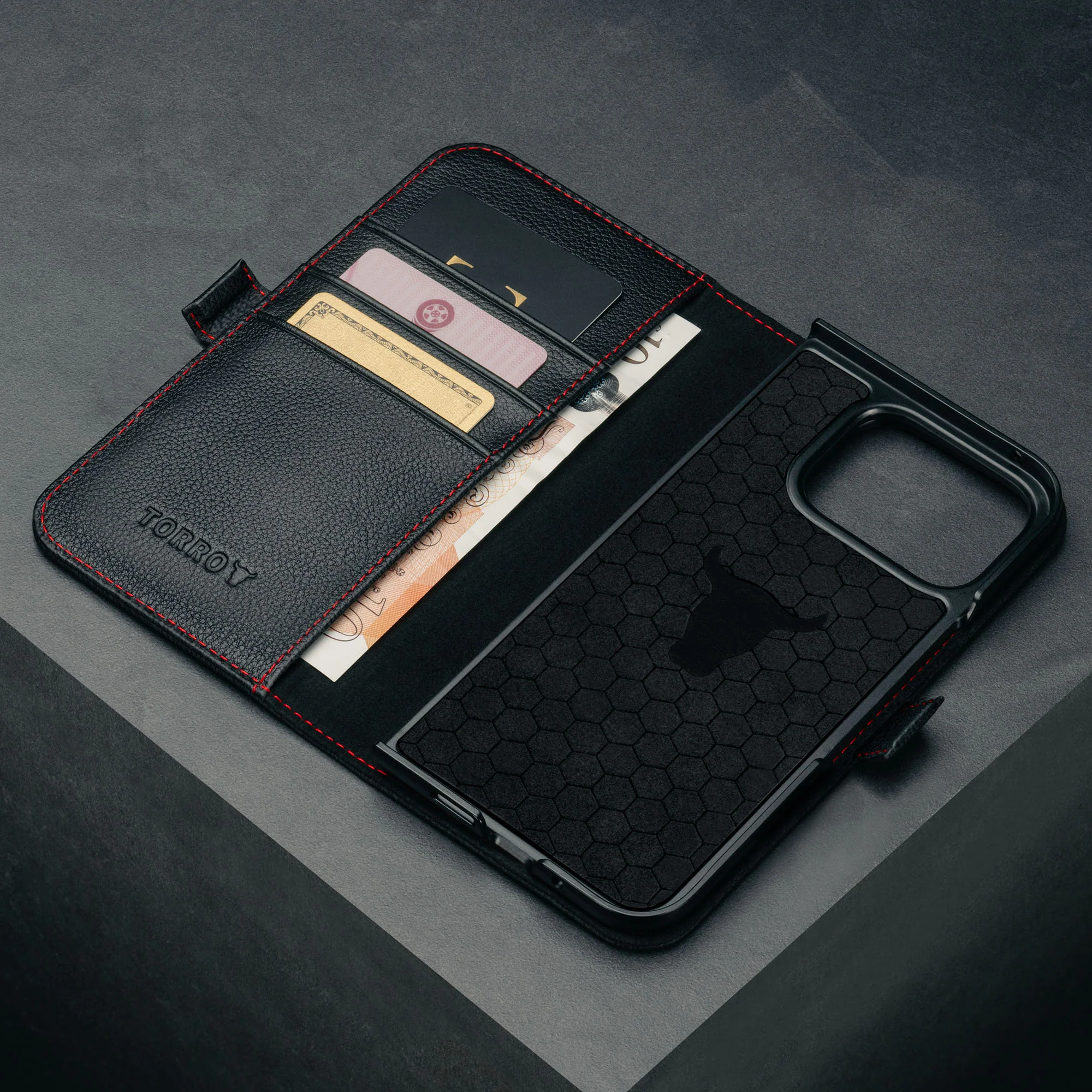 Google Pixel 9 Pro Fold Leather Wallet Case (2024) - Image 4