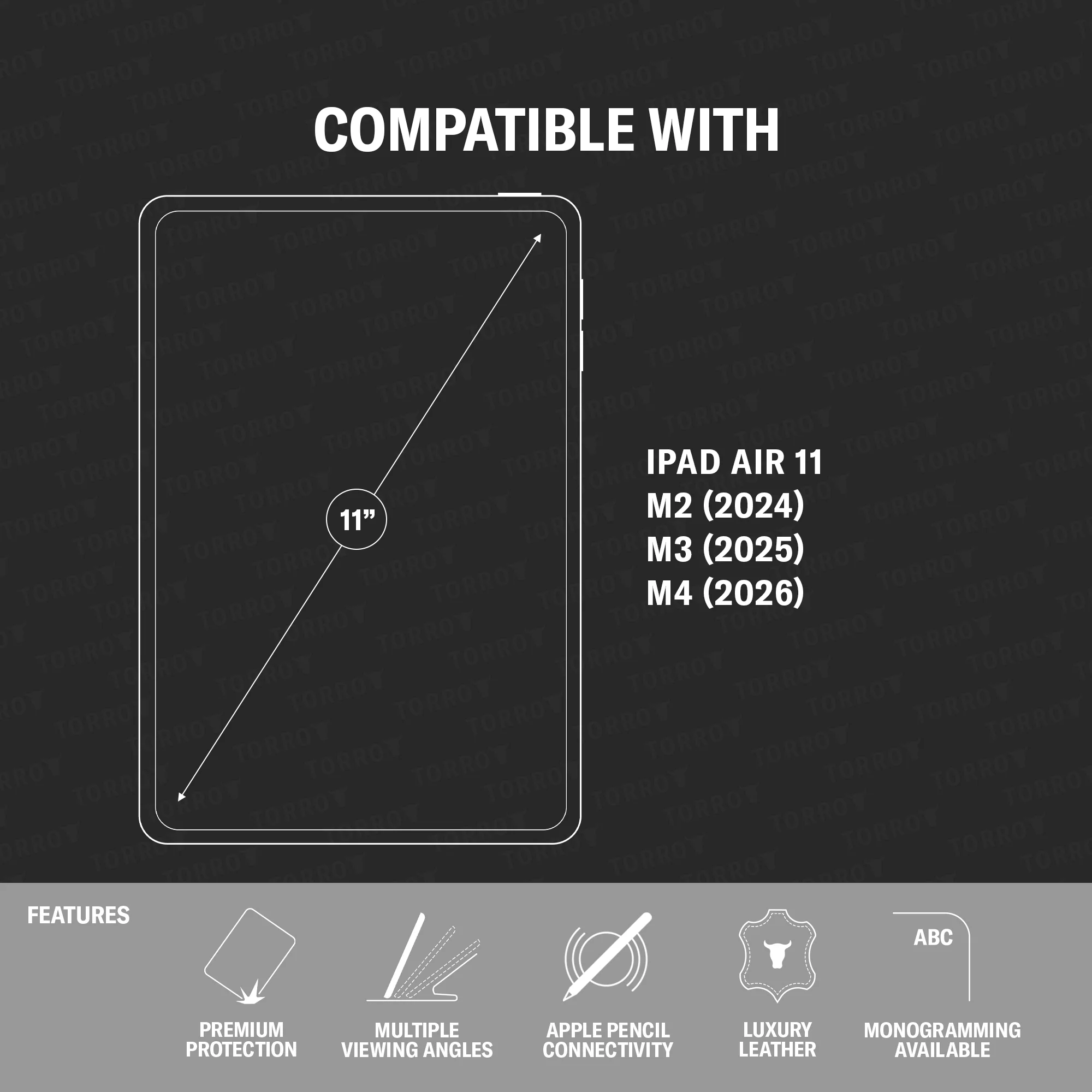 iPad Air 11" Leather Case (M2/M3/M4) - Image 6
