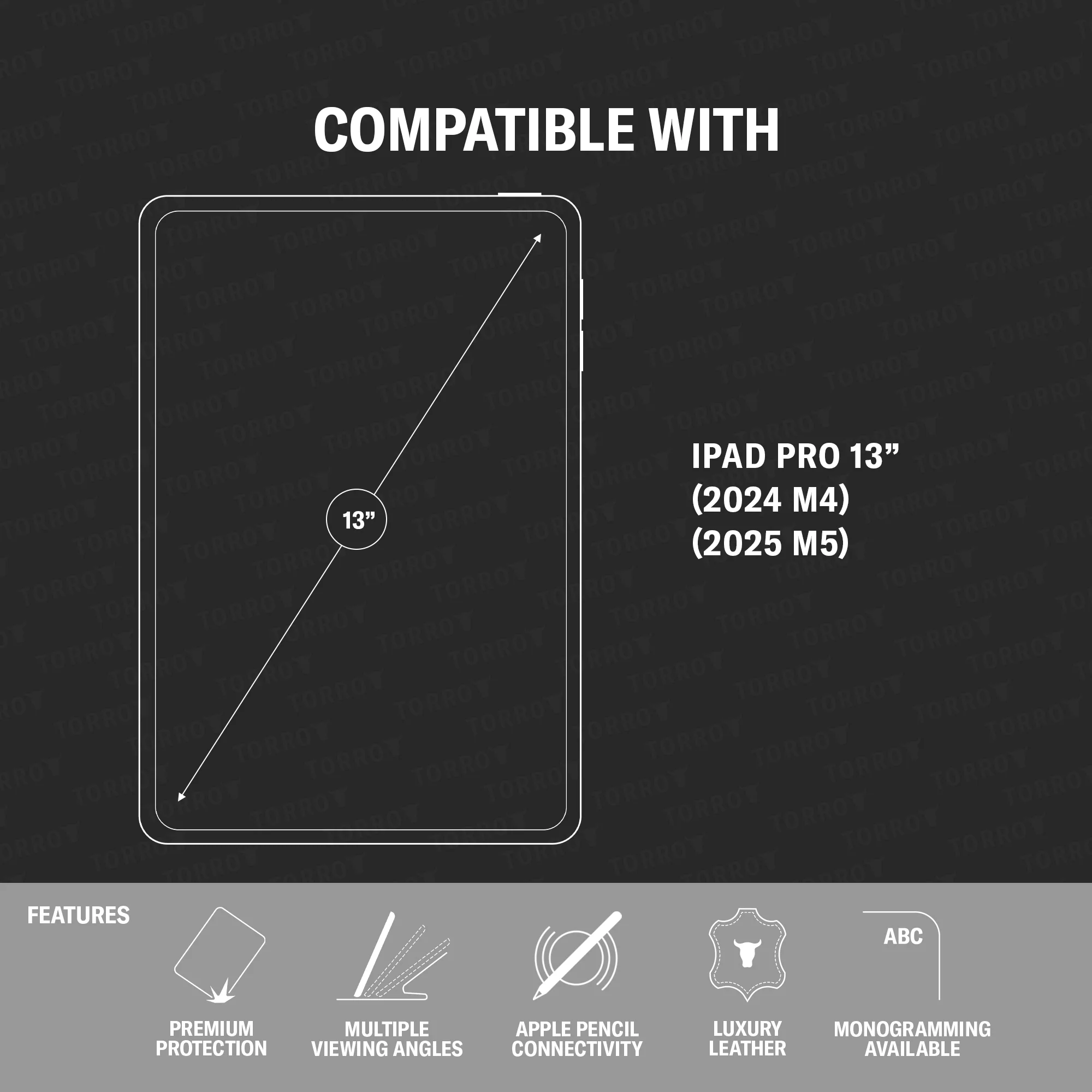 iPad Pro 13" Leather Case (M5/M4) - Image 5