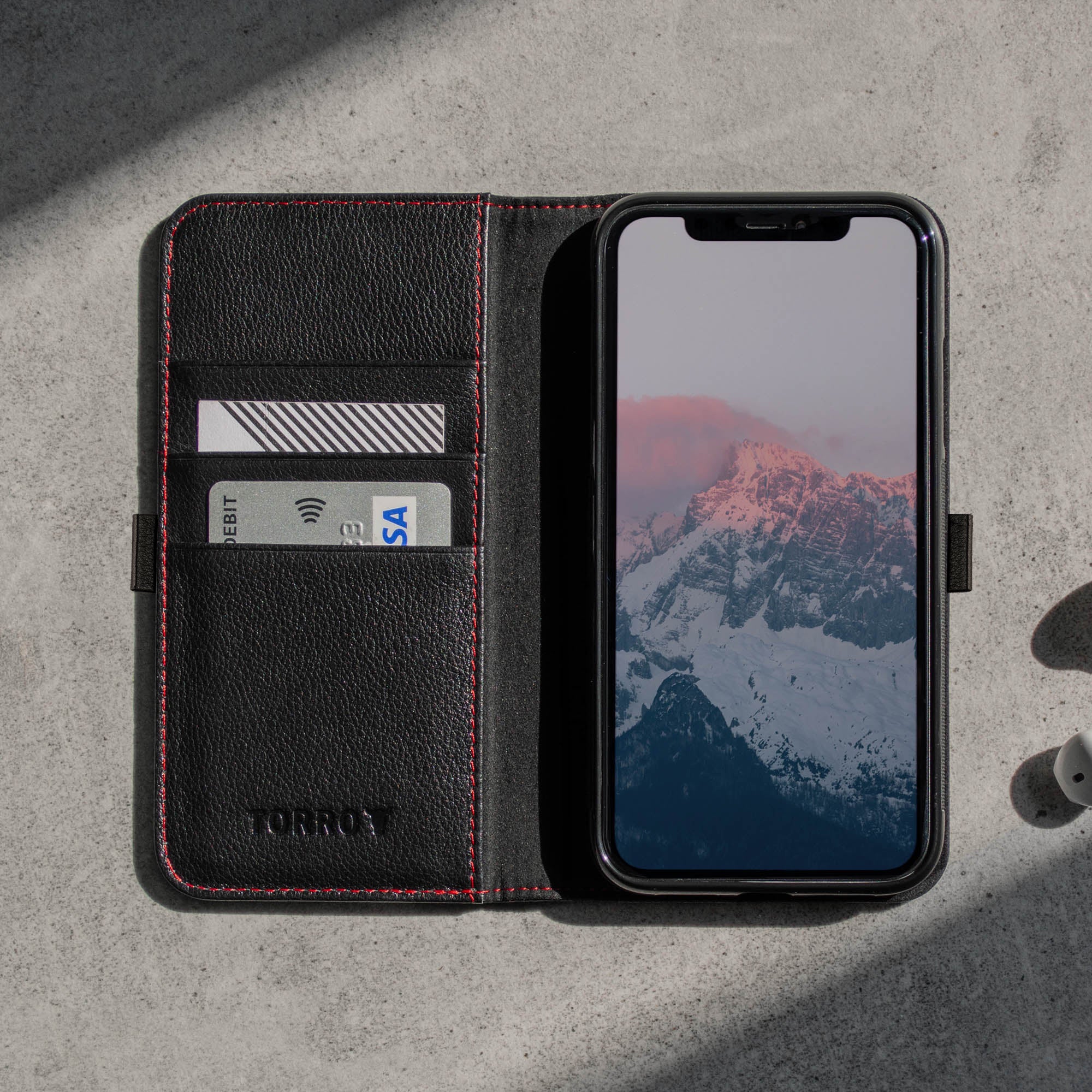 iPhone 11 Pro Leather Case (with Stand function) - Image 4