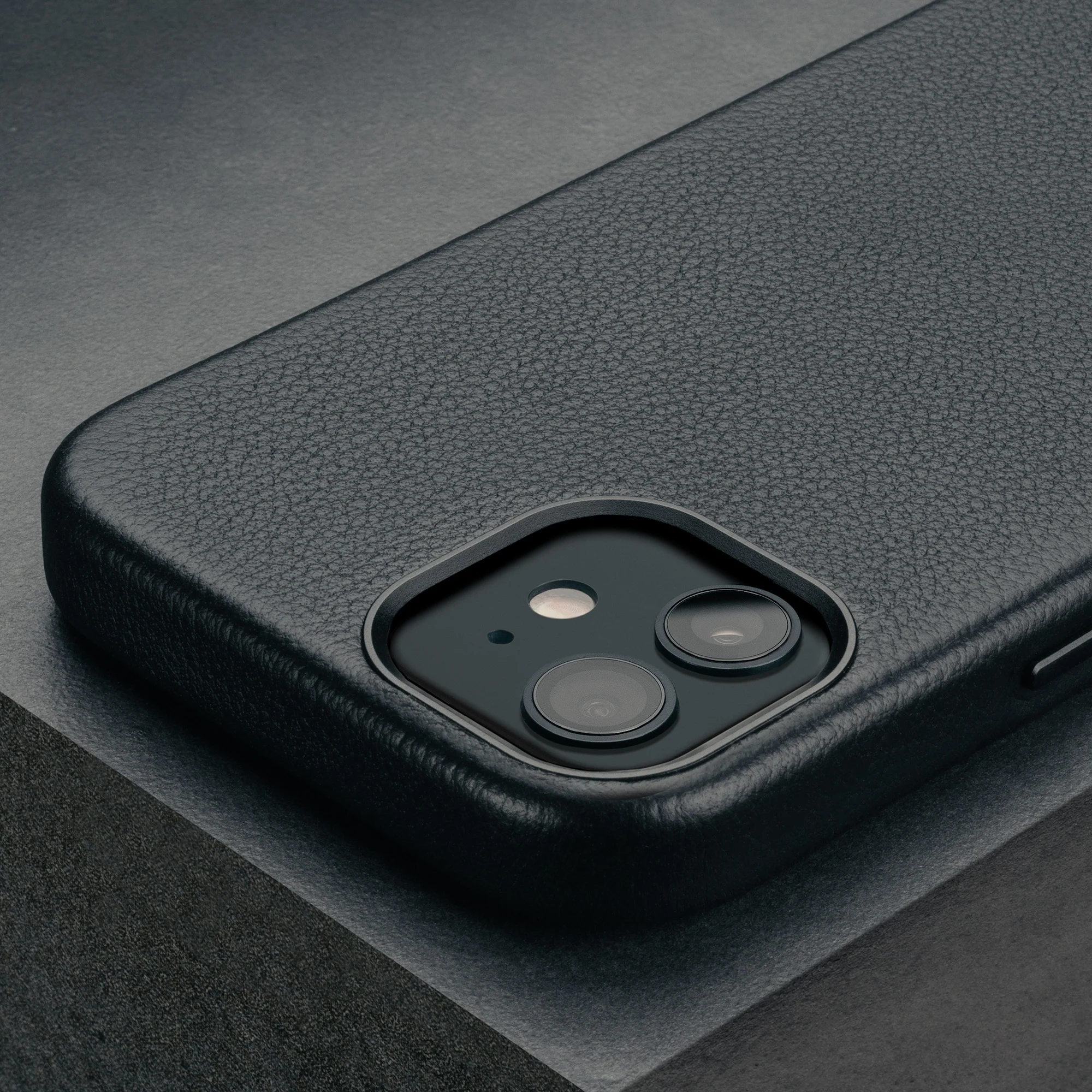 iPhone 12/12 Pro Slimline Leather Bumper Case (MagSafe Compatible) - Image 4