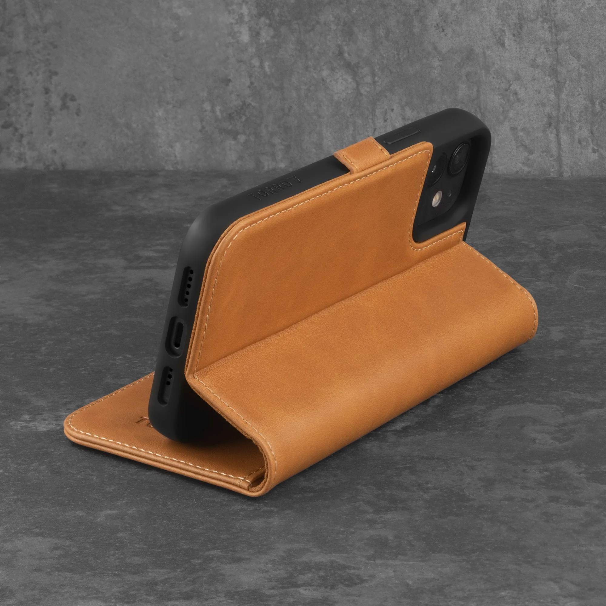 iPhone 12 / 12 Pro Leather Case (with Stand function) - Image 11
