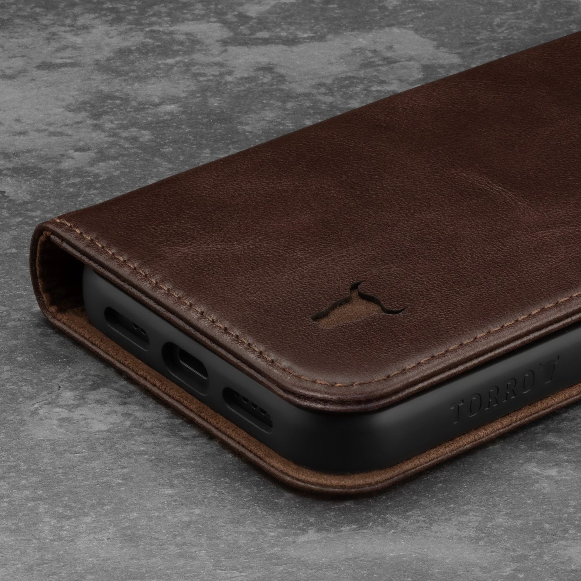 iPhone 12 / 12 Pro Leather Case (with Stand function) - Image 18