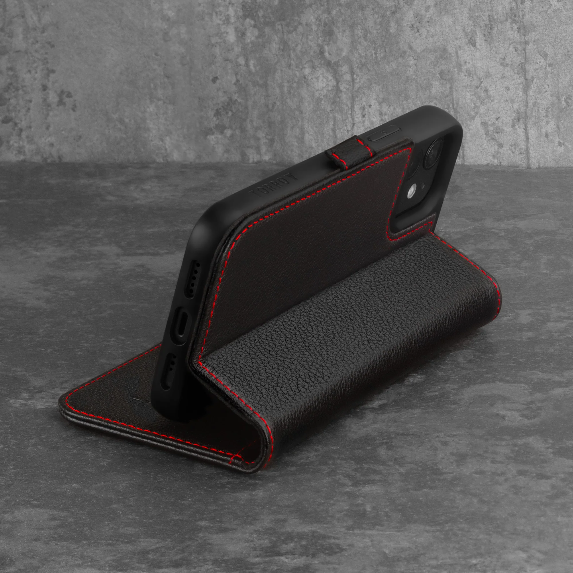 iPhone 12 / 12 Pro Leather Case (with Stand function) - Image 7