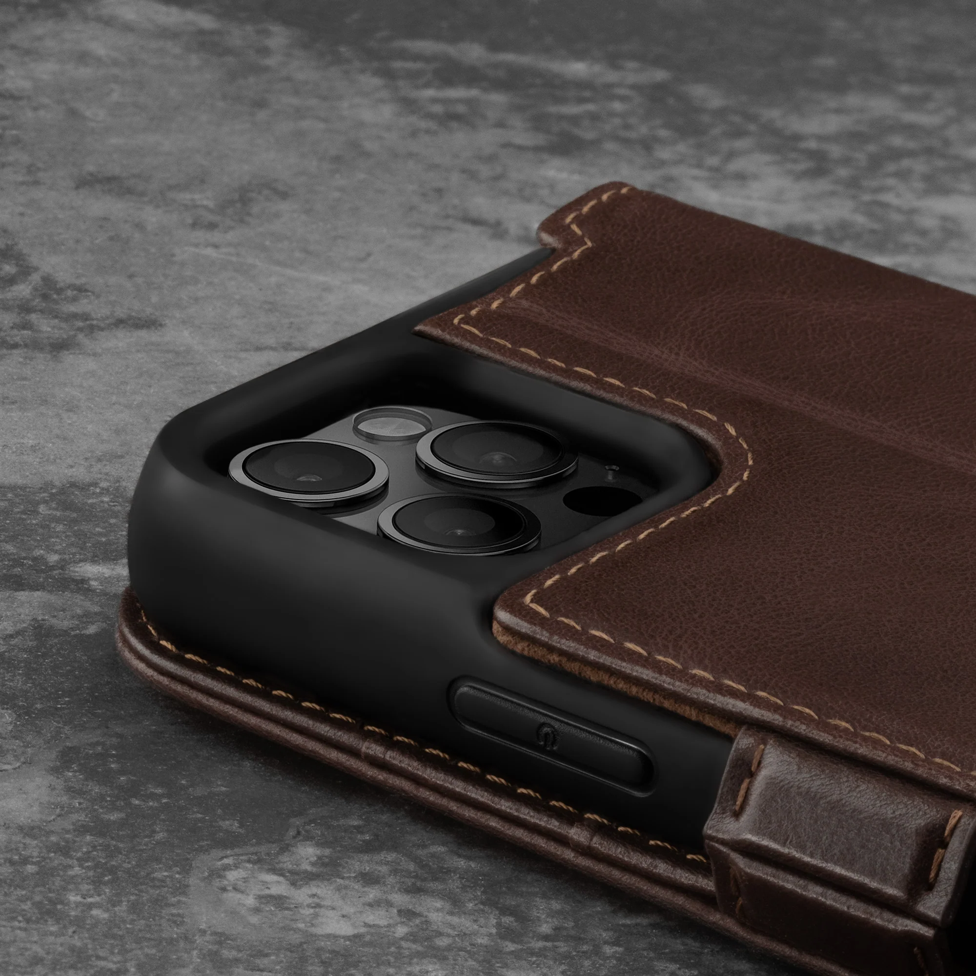 iPhone 12 Pro Max Leather Case (with Stand function) - Image 9