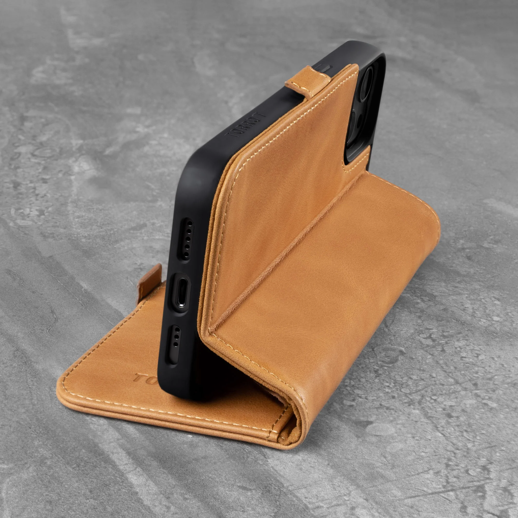 iPhone 13 Leather Case (with Stand function) - Image 11