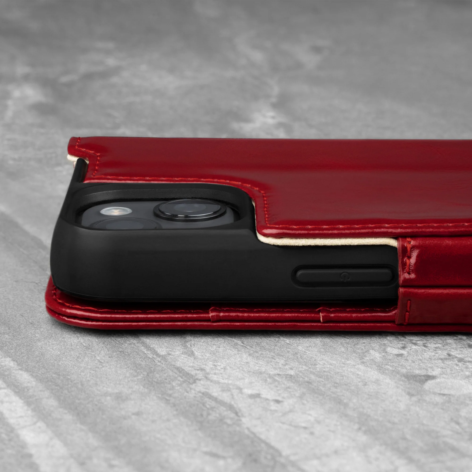 iPhone 13 Leather Case (with Stand function) - Image 21