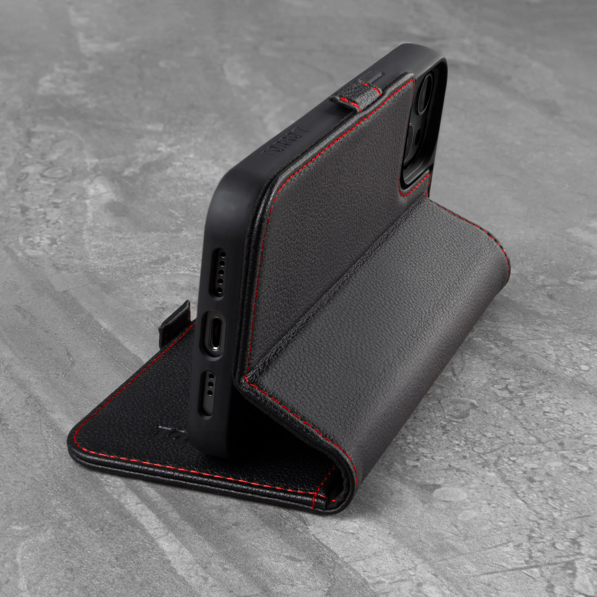iPhone 13 Leather Case (with Stand function) - Image 7