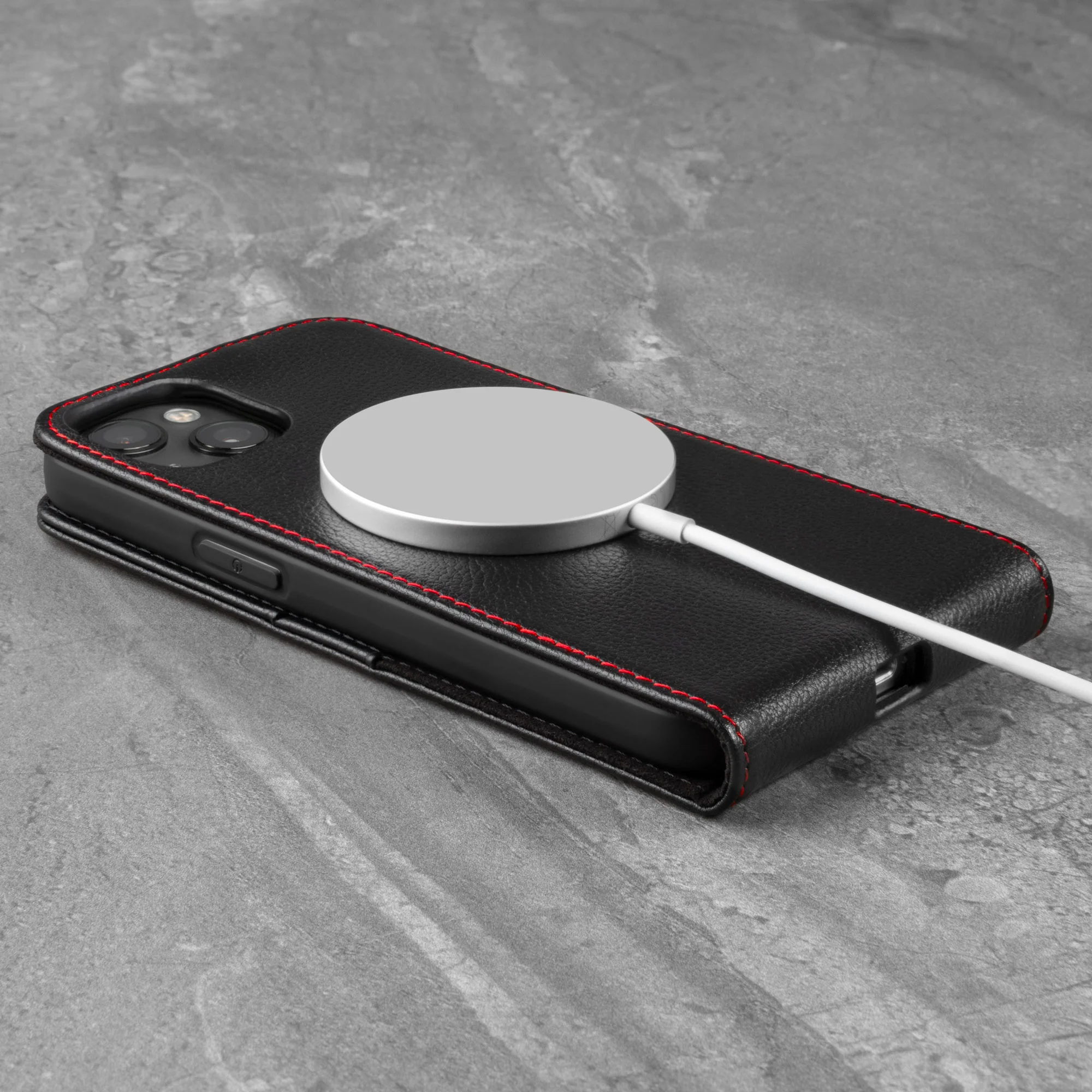iPhone 13 Leather Flip Case (MagSafe Charging) - Image 4