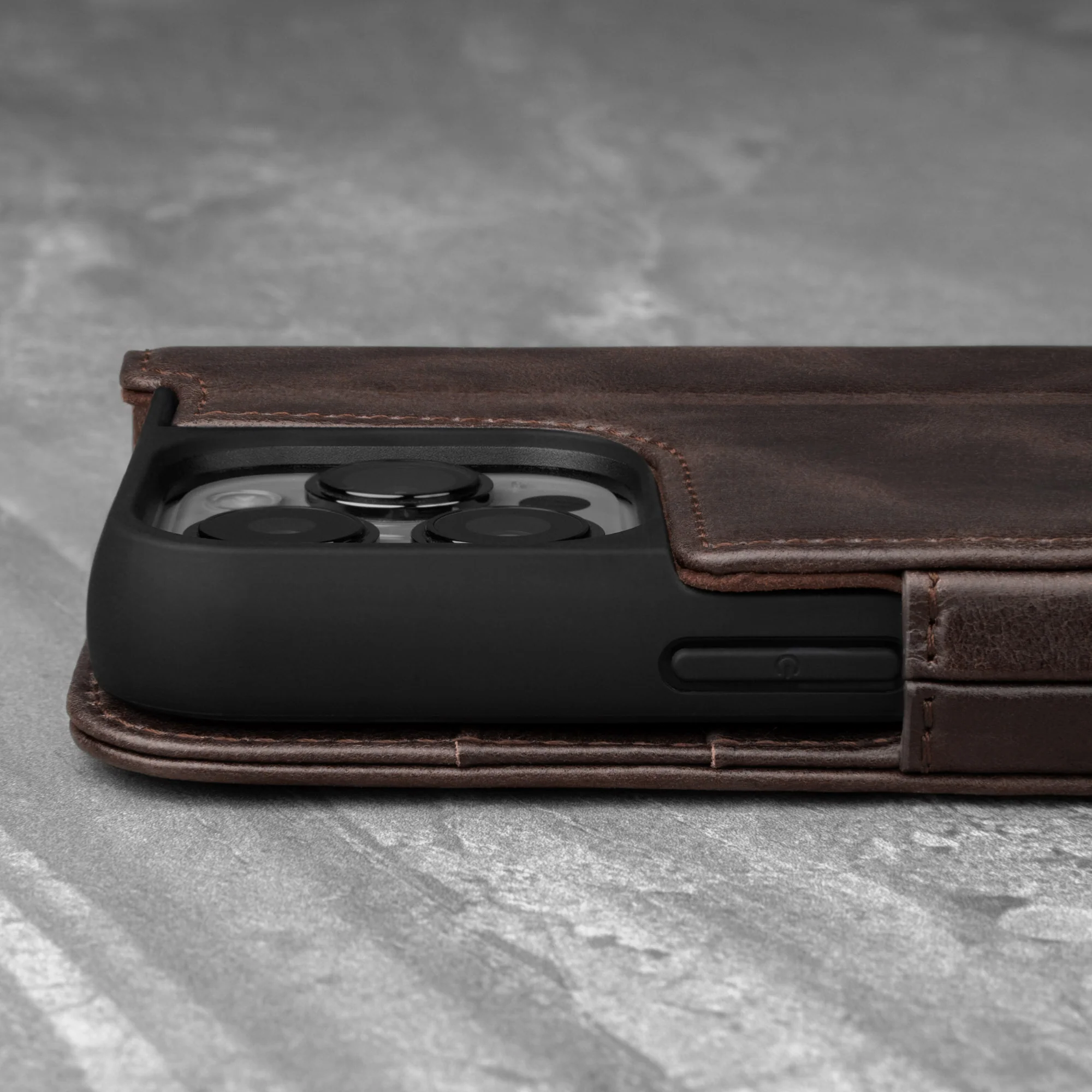 iPhone 13 Pro Leather Case (with Stand function) - Image 11