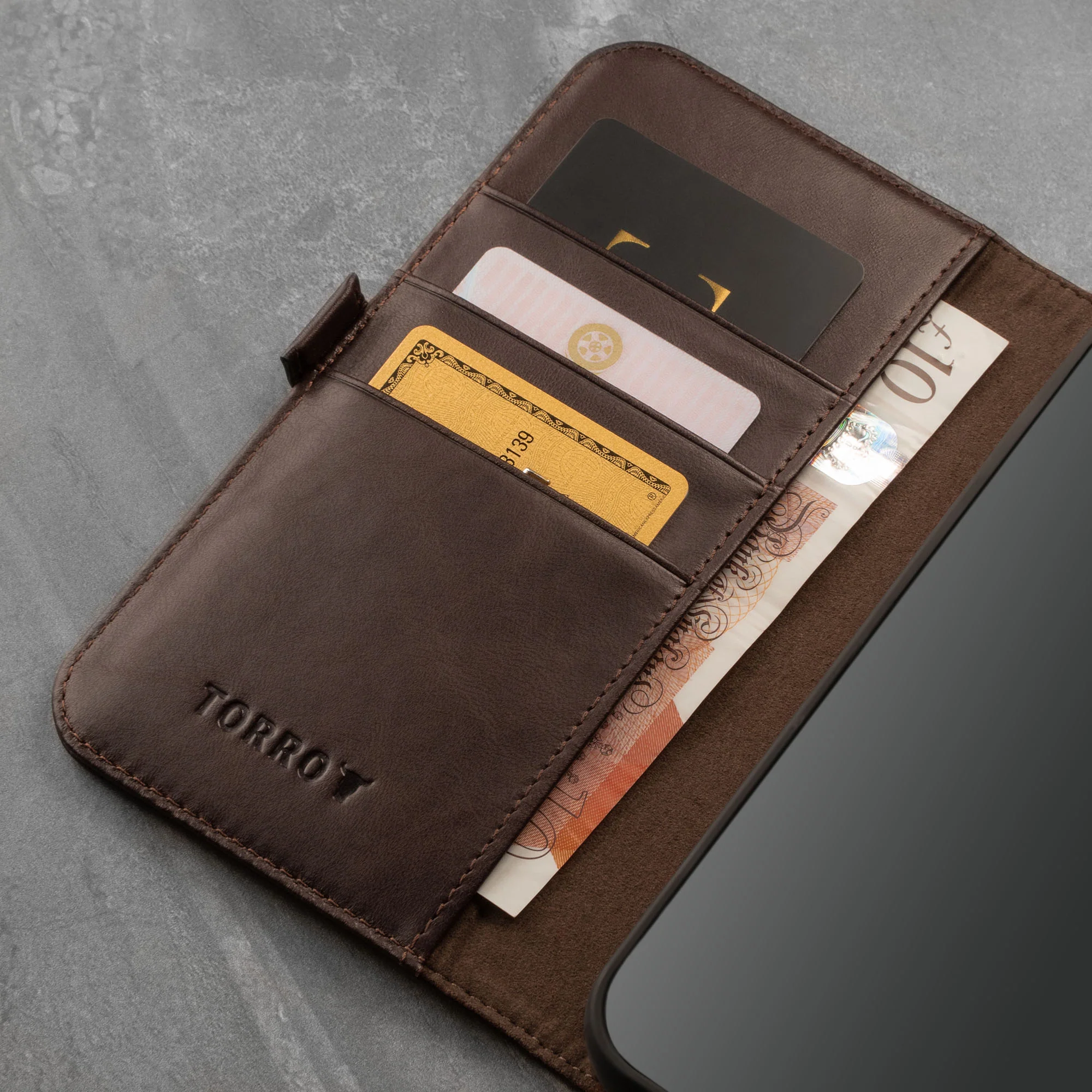 iPhone 13 Pro Max Leather Case (with Stand function) - Image 11