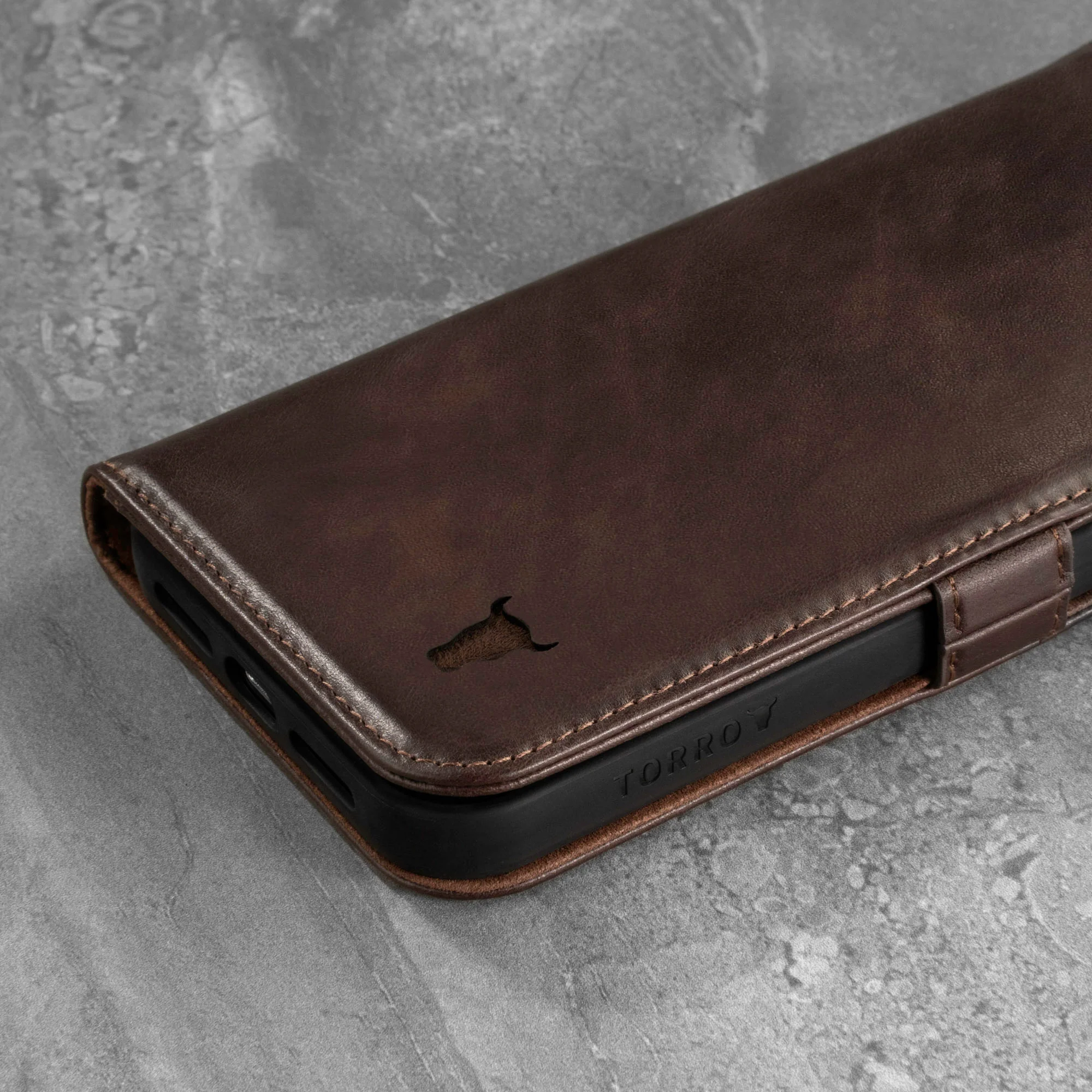 iPhone 13 Pro Max Leather Case (with Stand function) - Image 13