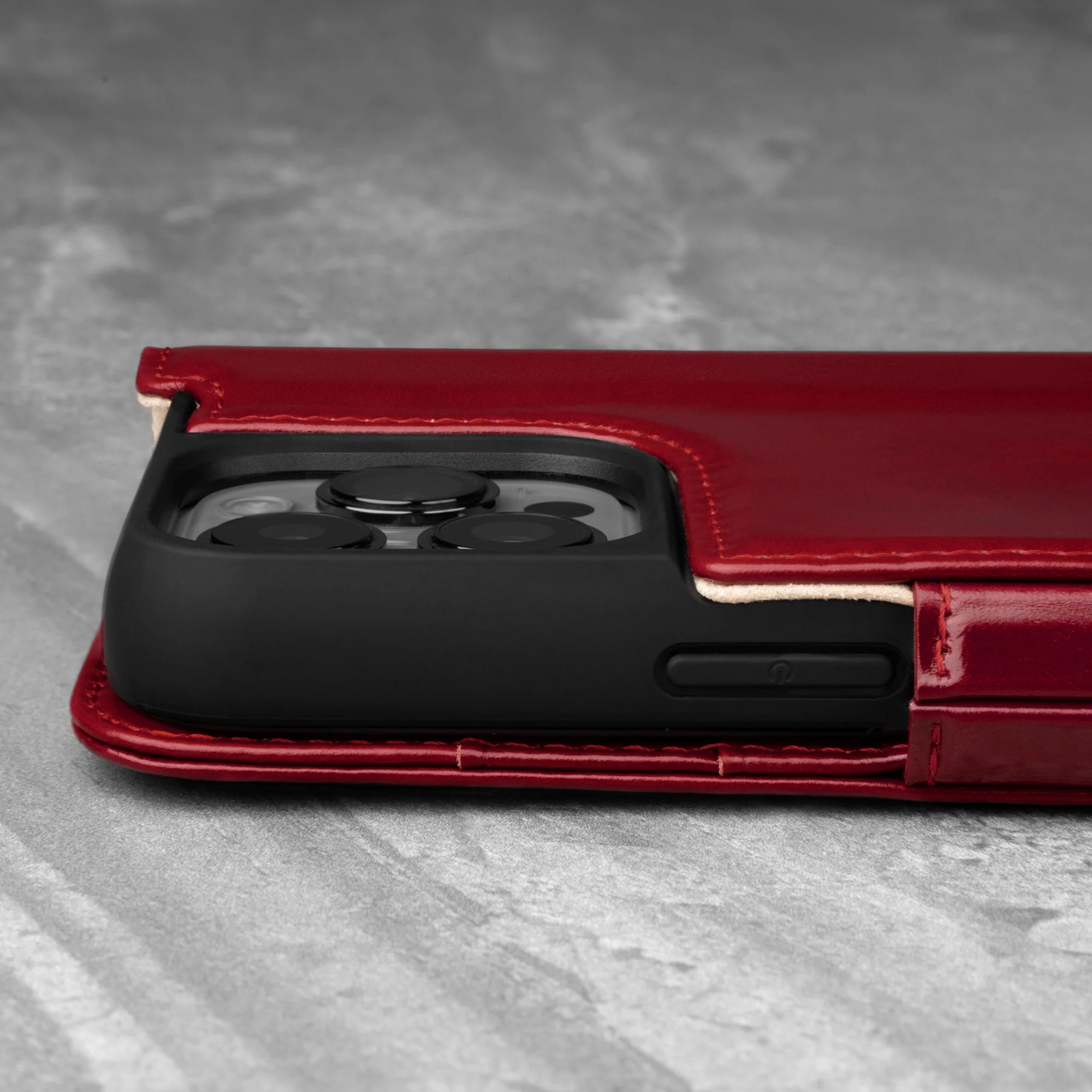 iPhone 13 Pro Max Leather Case (with Stand function) - Image 16