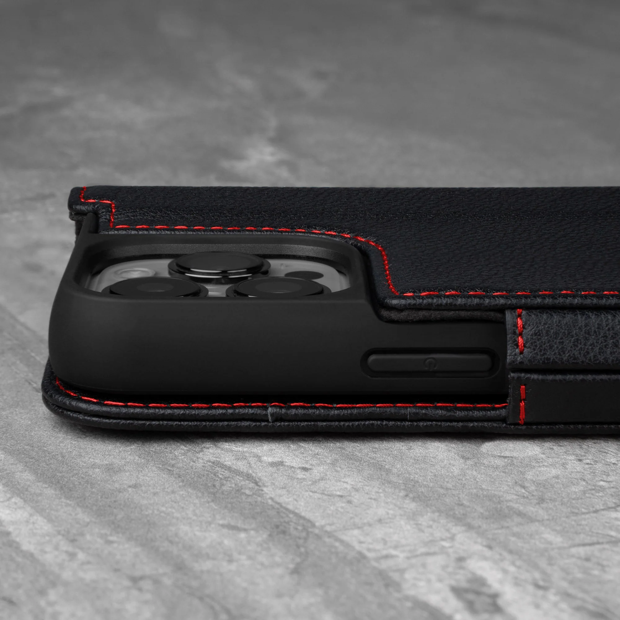iPhone 13 Pro Max Leather Case (with Stand function) - Image 8