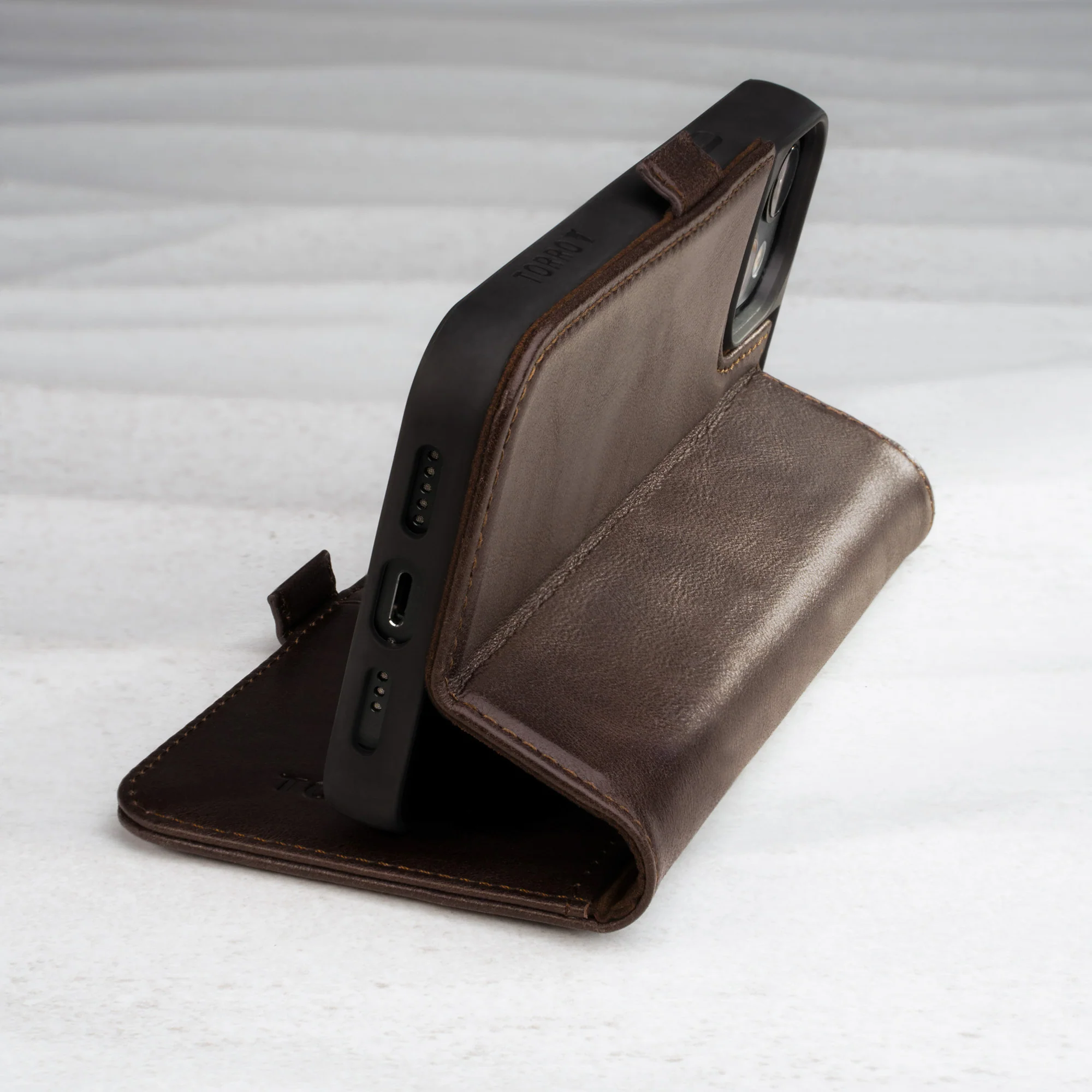 iPhone 14 Leather Case (with Stand function) - Image 10