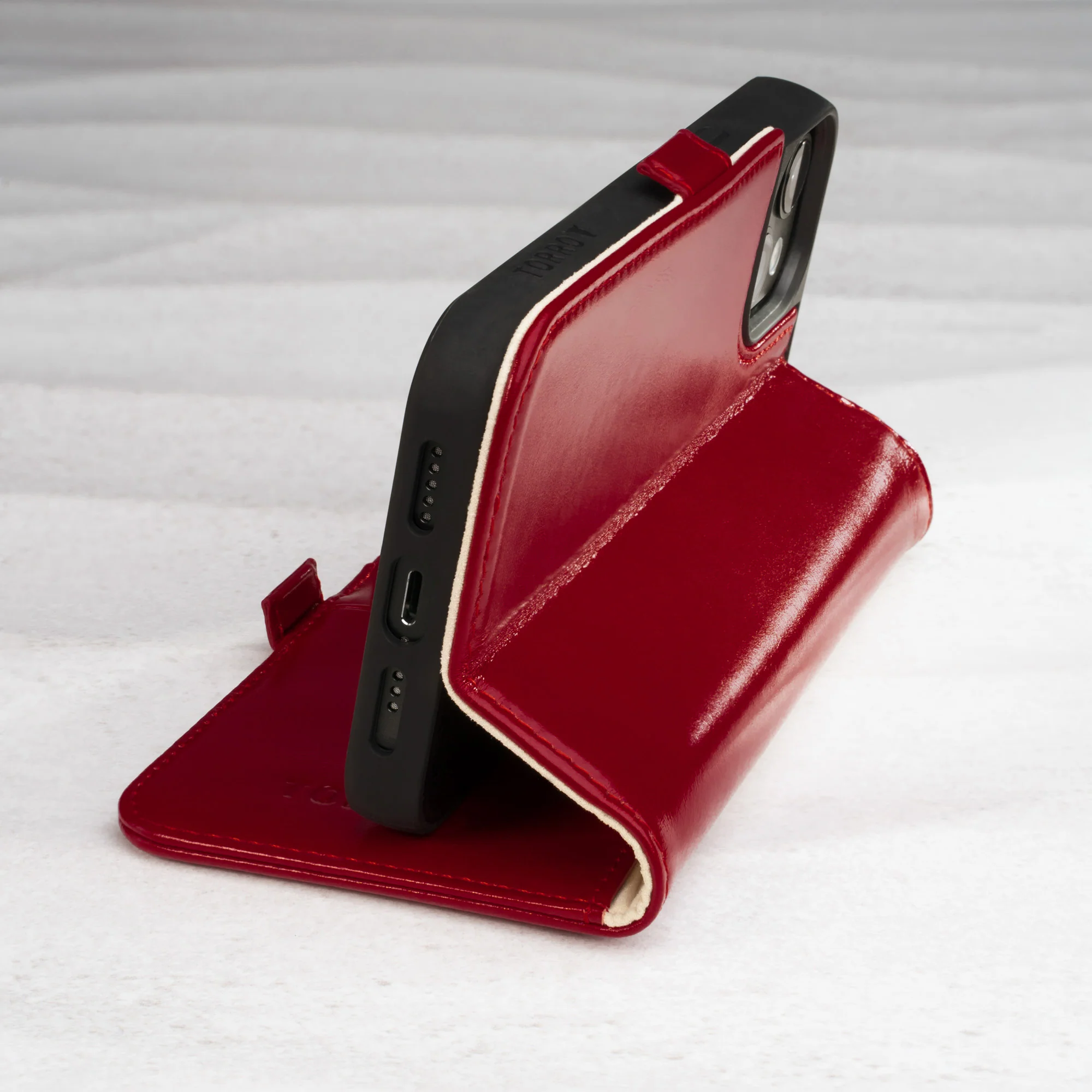 iPhone 14 Leather Case (with Stand function) - Image 14