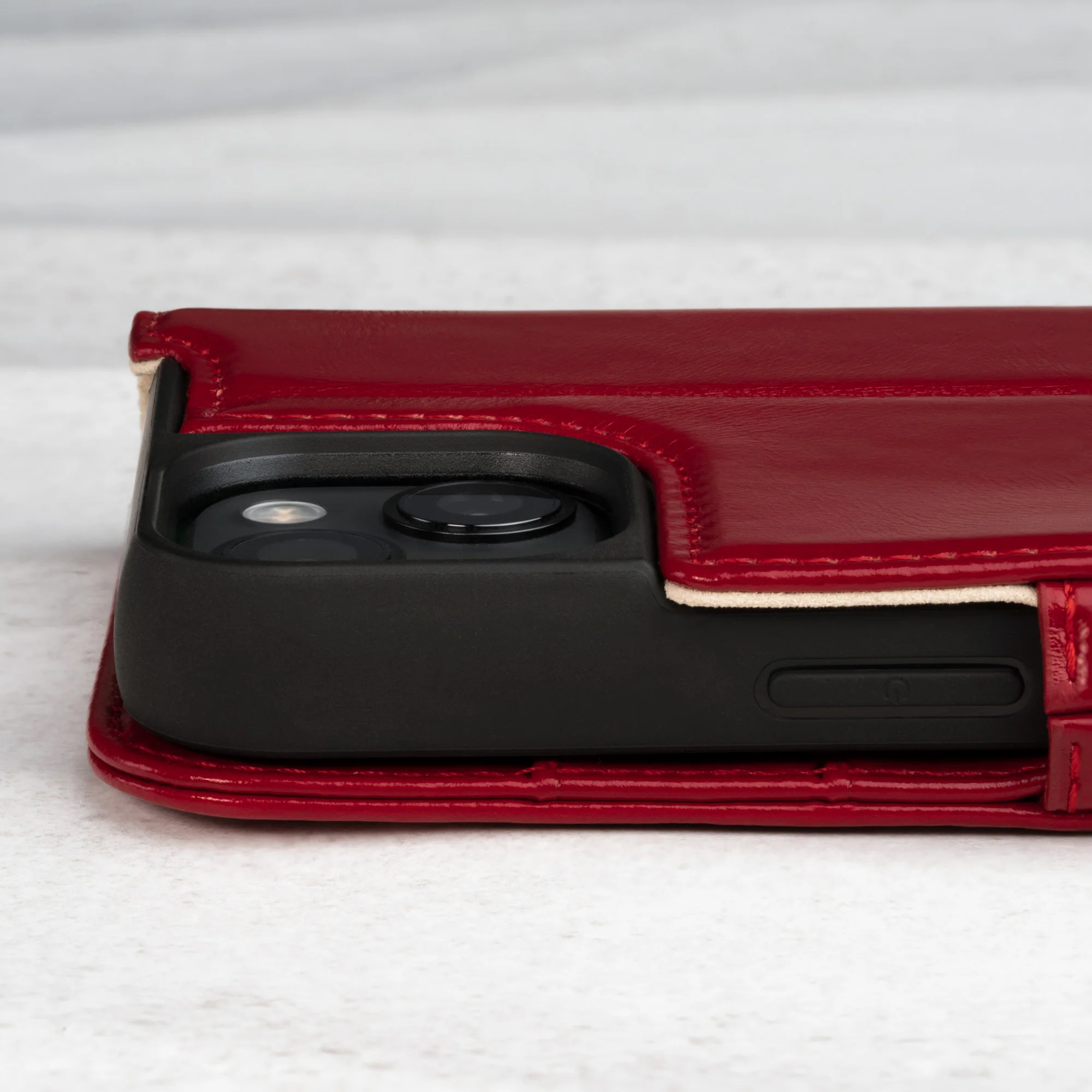 iPhone 14 Leather Case (with Stand function) - Image 16
