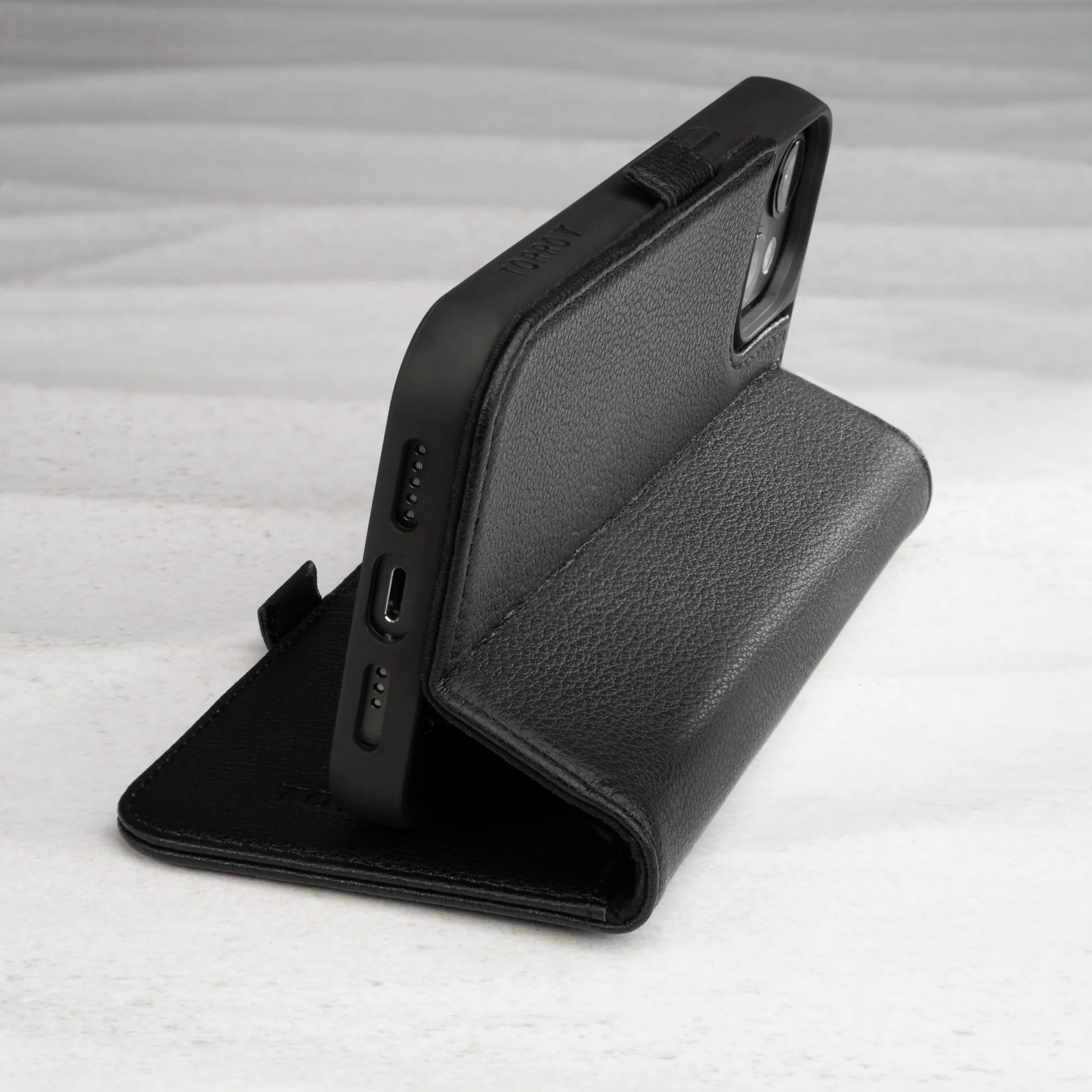 iPhone 14 Leather Case (with Stand function) - Image 18