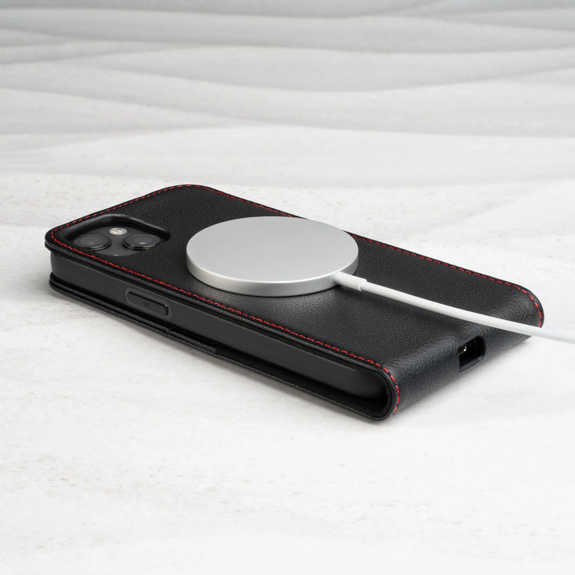 iPhone 14 Leather Flip Case (MagSafe Charging) - Image 5