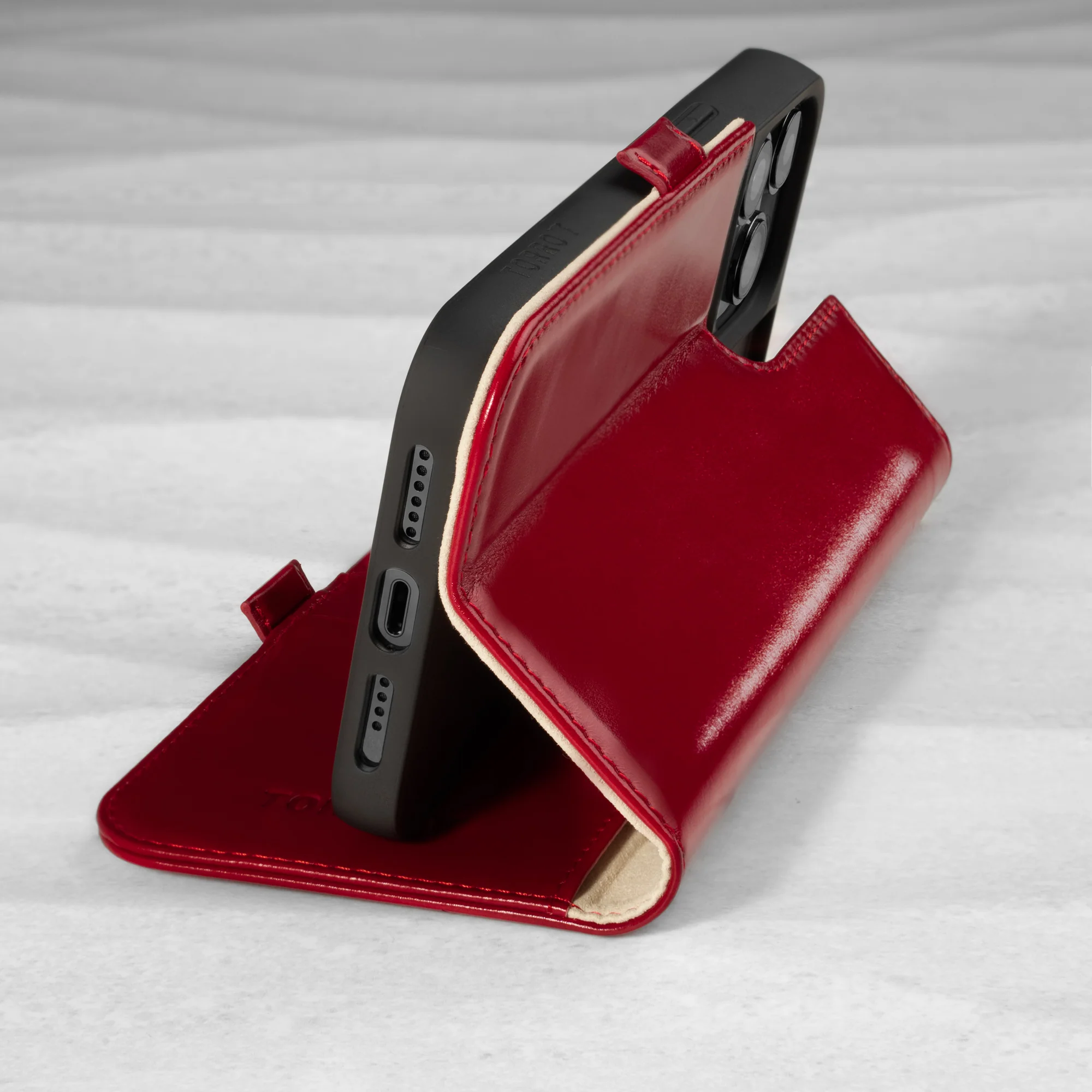 iPhone 14 Pro Leather Case (with Stand function) - Image 13