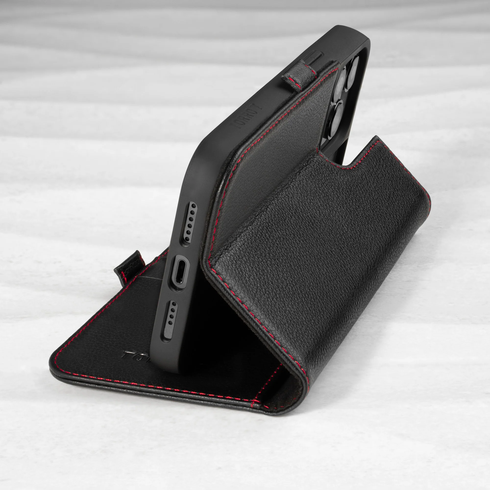 iPhone 14 Pro Leather Case (with Stand function) - Image 5