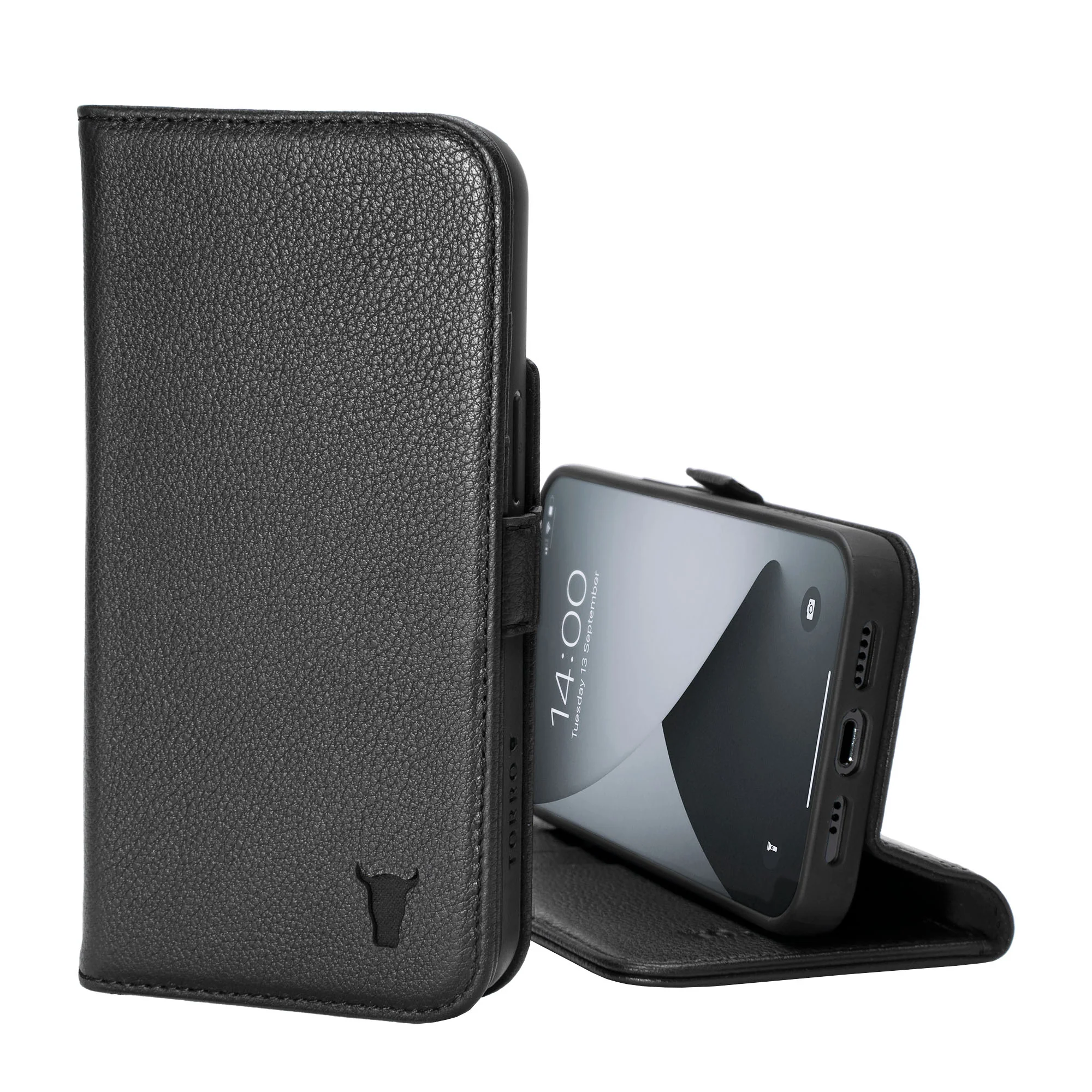iPhone 14 Pro Max Leather Case (with Stand function) - Image 4