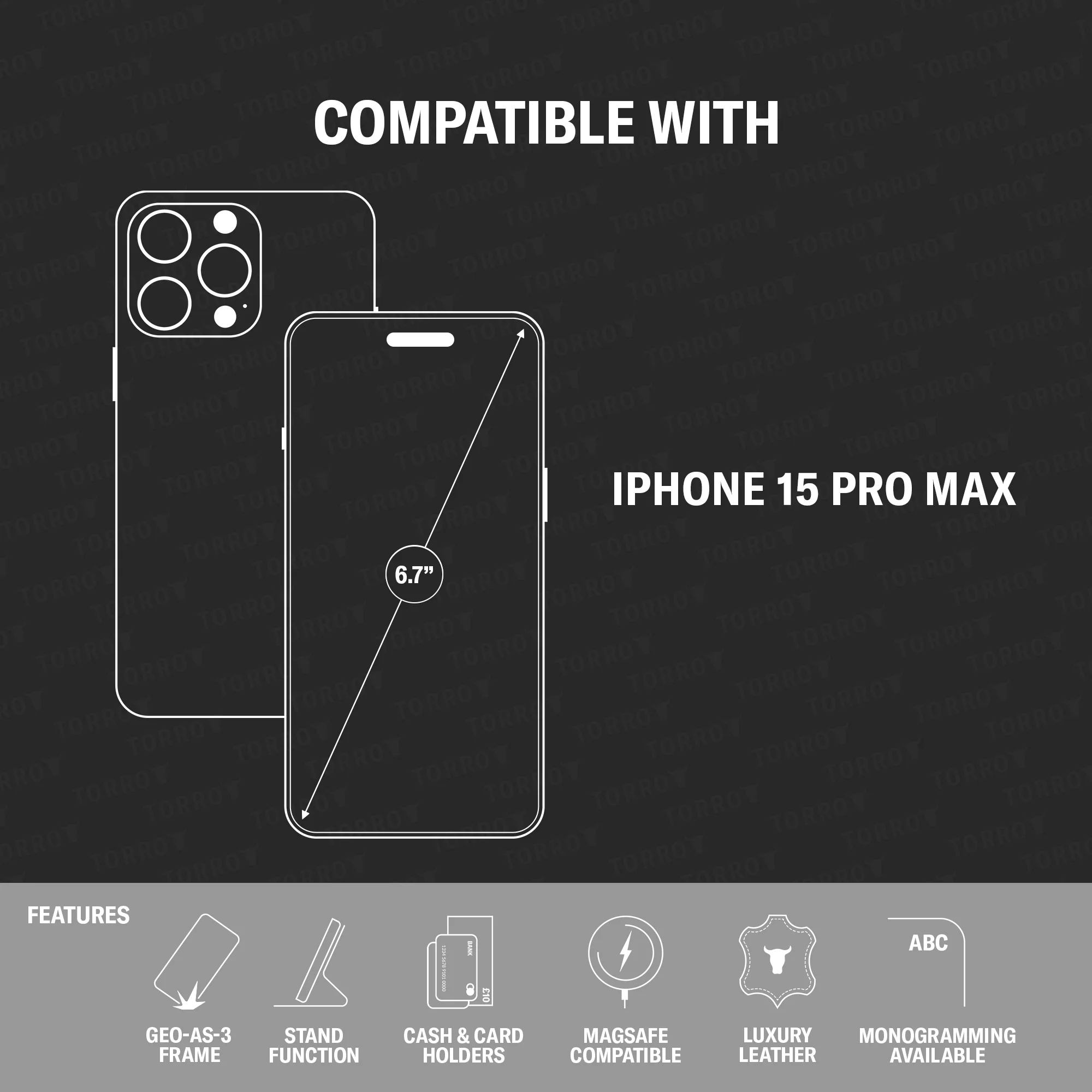 iPhone 15 Pro Max Leather Wallet Case v2.0 (MagSafe Charging) - Image 7
