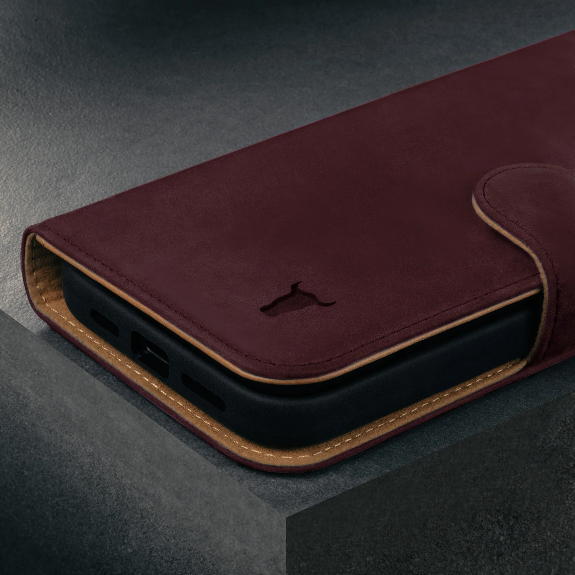 iPhone 15 Pro Nubuck Leather Wallet Case (with Detachable Cover) - Image 6