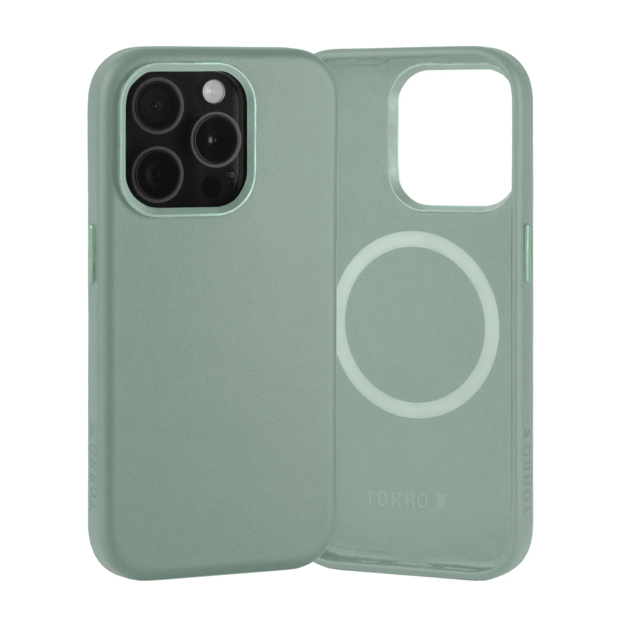 iPhone 15 Pro Slimline Leather Bumper Case (MagSafe Compatible) - Image 3