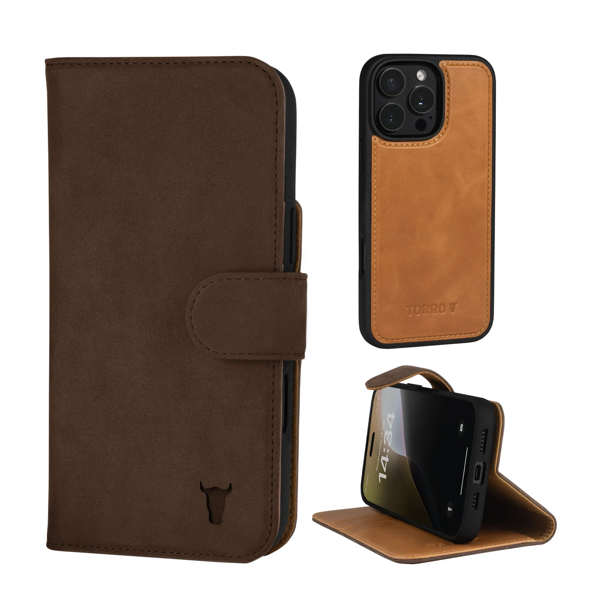 iPhone 16 Pro Leather Wallet Case (with Detachable Cover & MagSafe Compatible) - Image 4