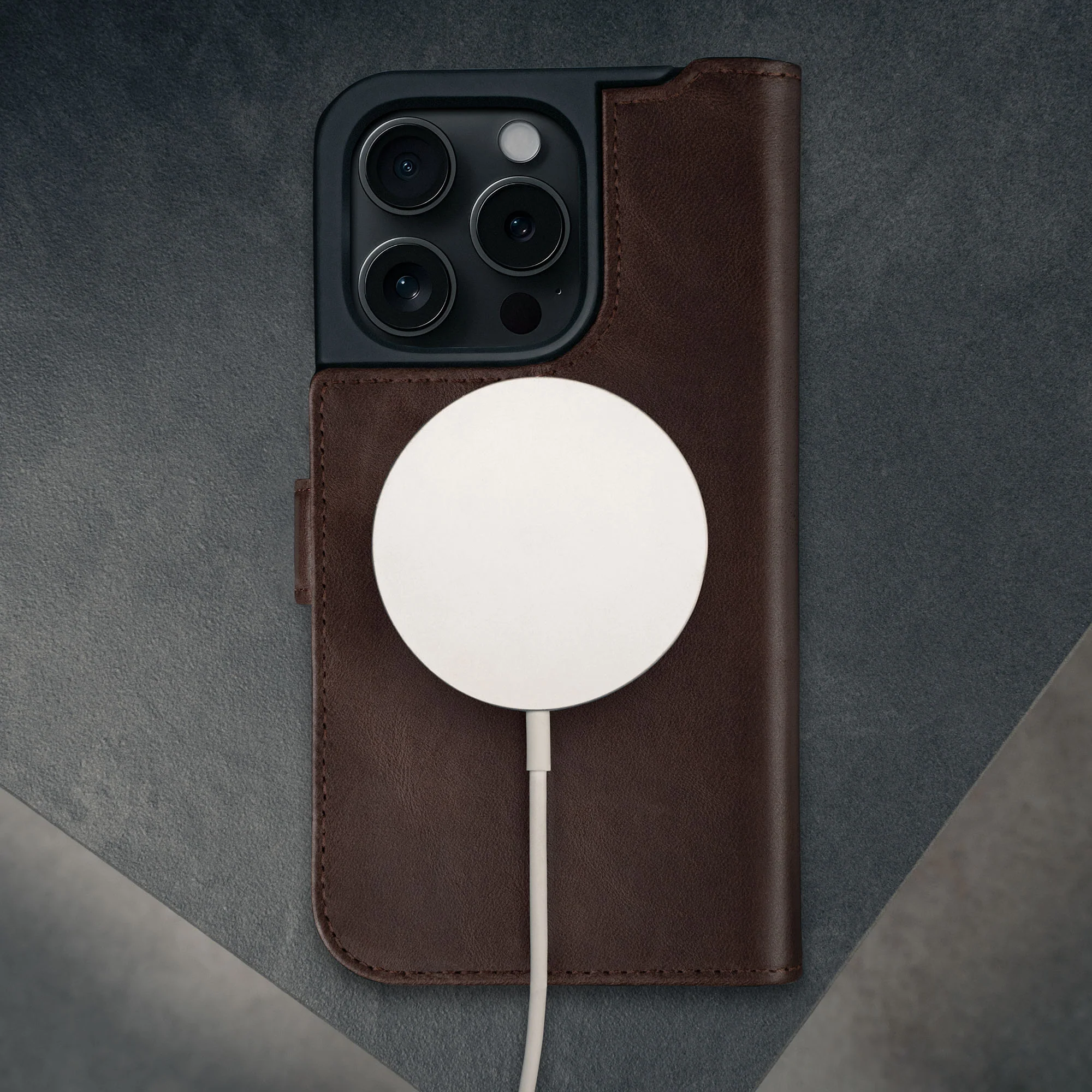 iPhone 16 Pro Leather Wallet Case (MagSafe Charging) - Image 18