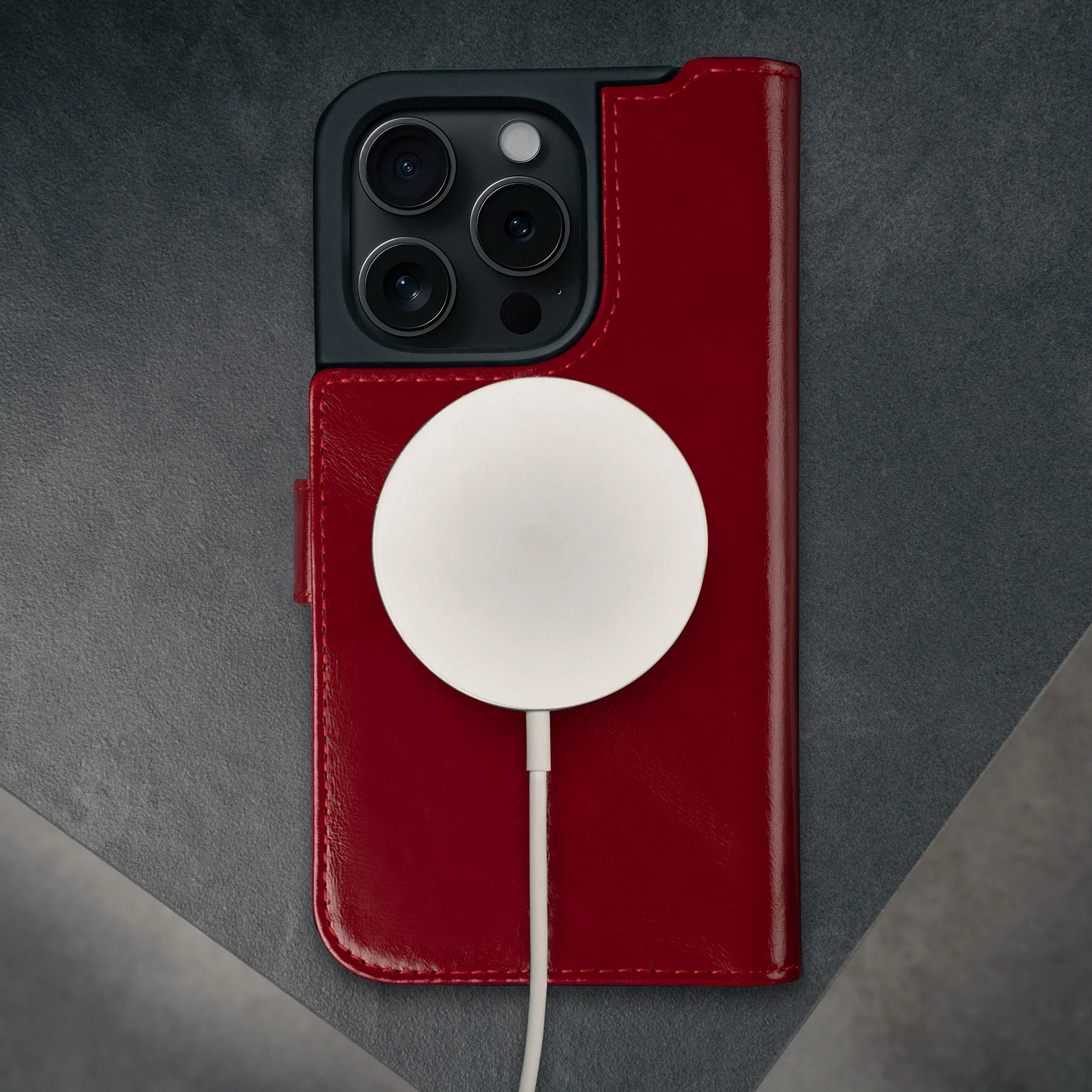 iPhone 16 Pro Leather Wallet Case (MagSafe Charging) - Image 30