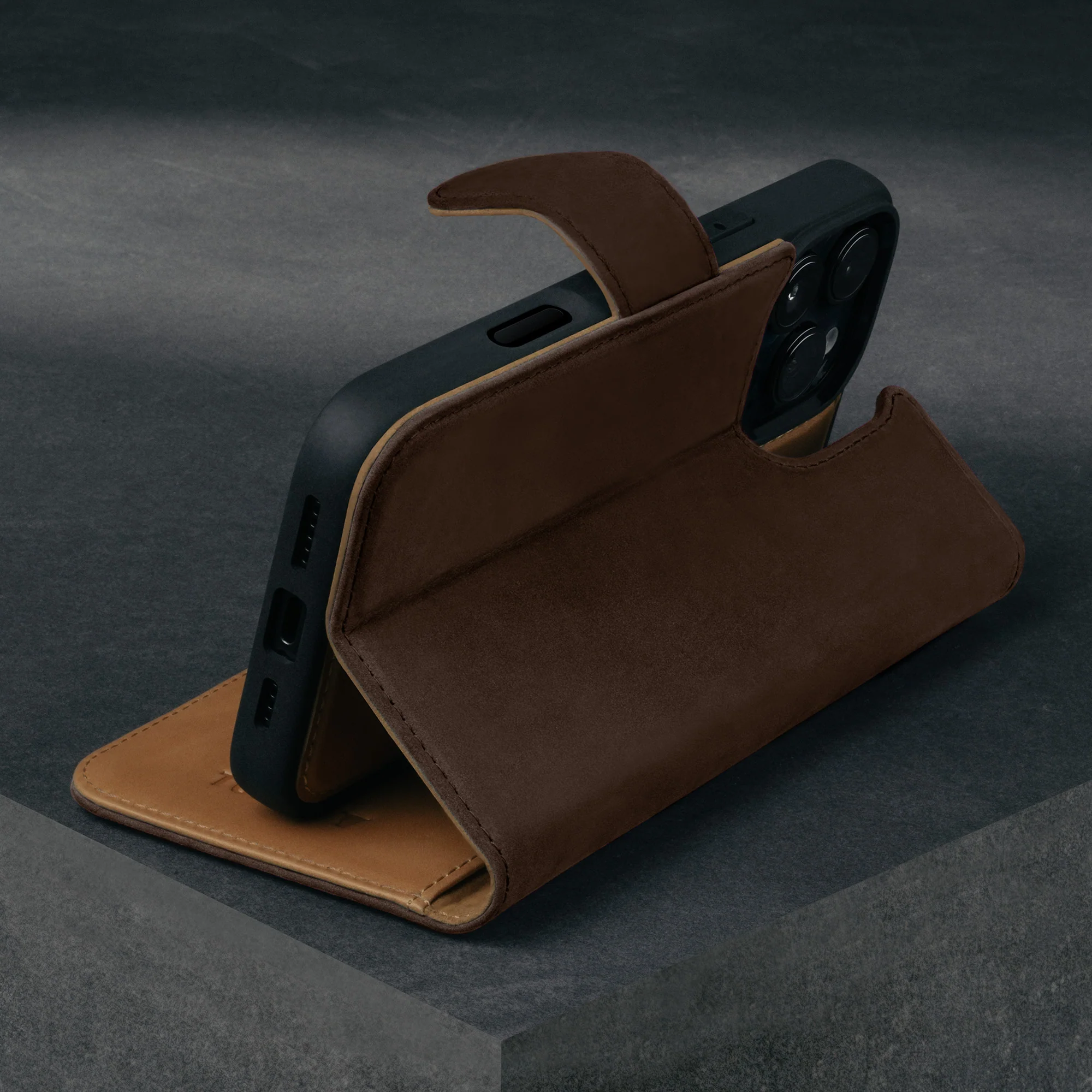 iPhone 16 Pro Max Leather Wallet Case (with Detachable Cover & MagSafe Compatible) - Image 11