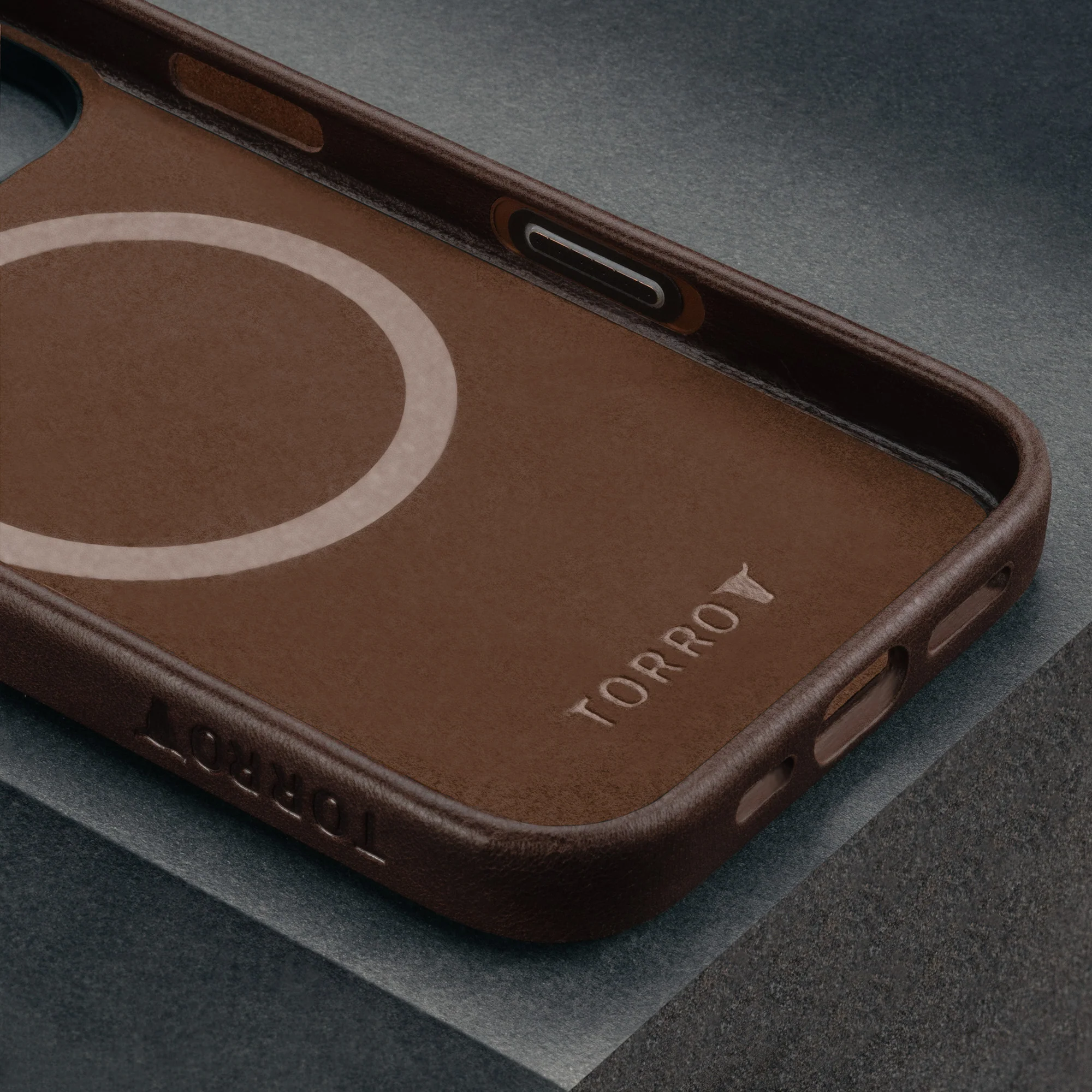 iPhone 16 Pro Max Leather Slimline Bumper Case (MagSafe Compatible) - Image 11