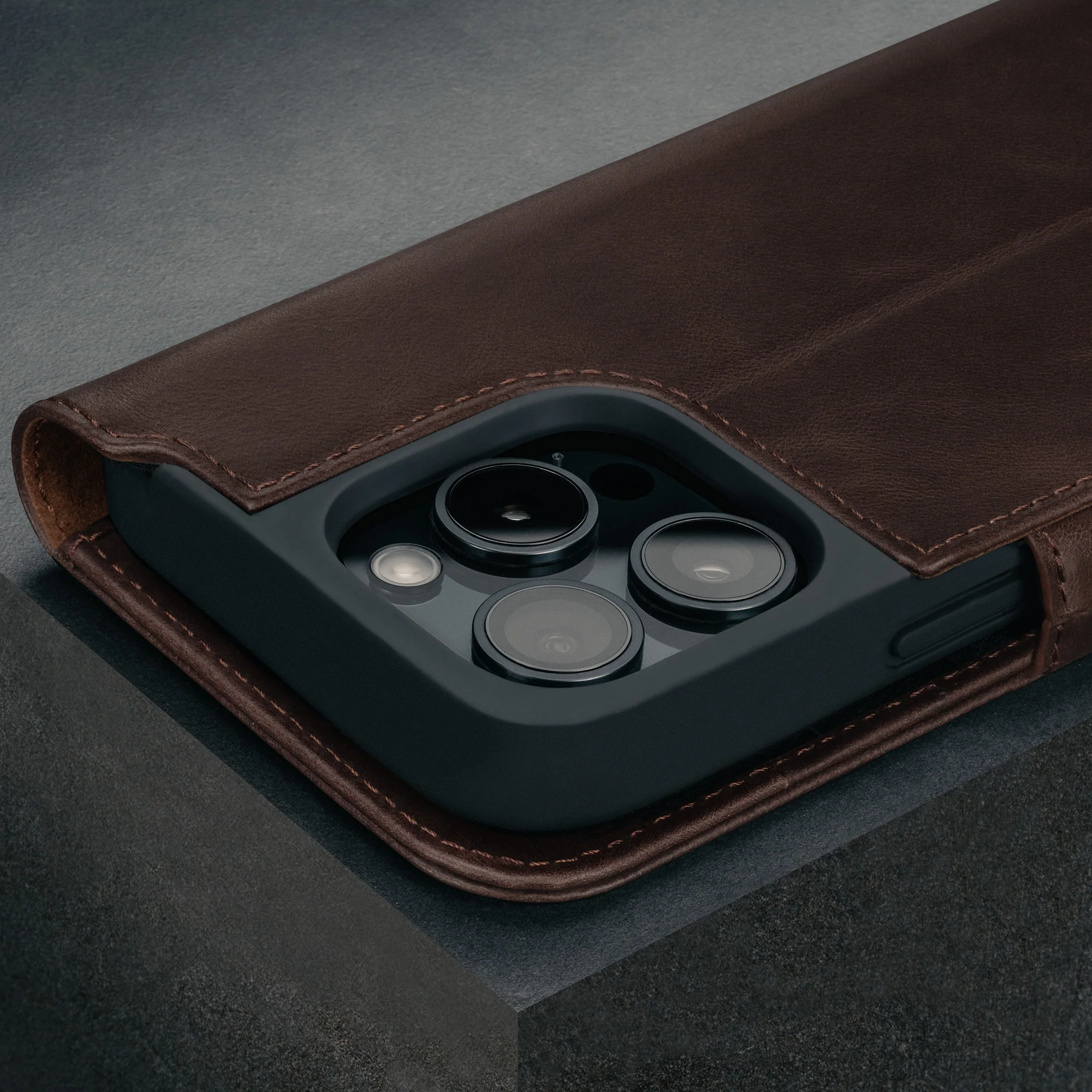 iPhone 16 Pro Max Leather Wallet Case (MagSafe Charging) - Image 15