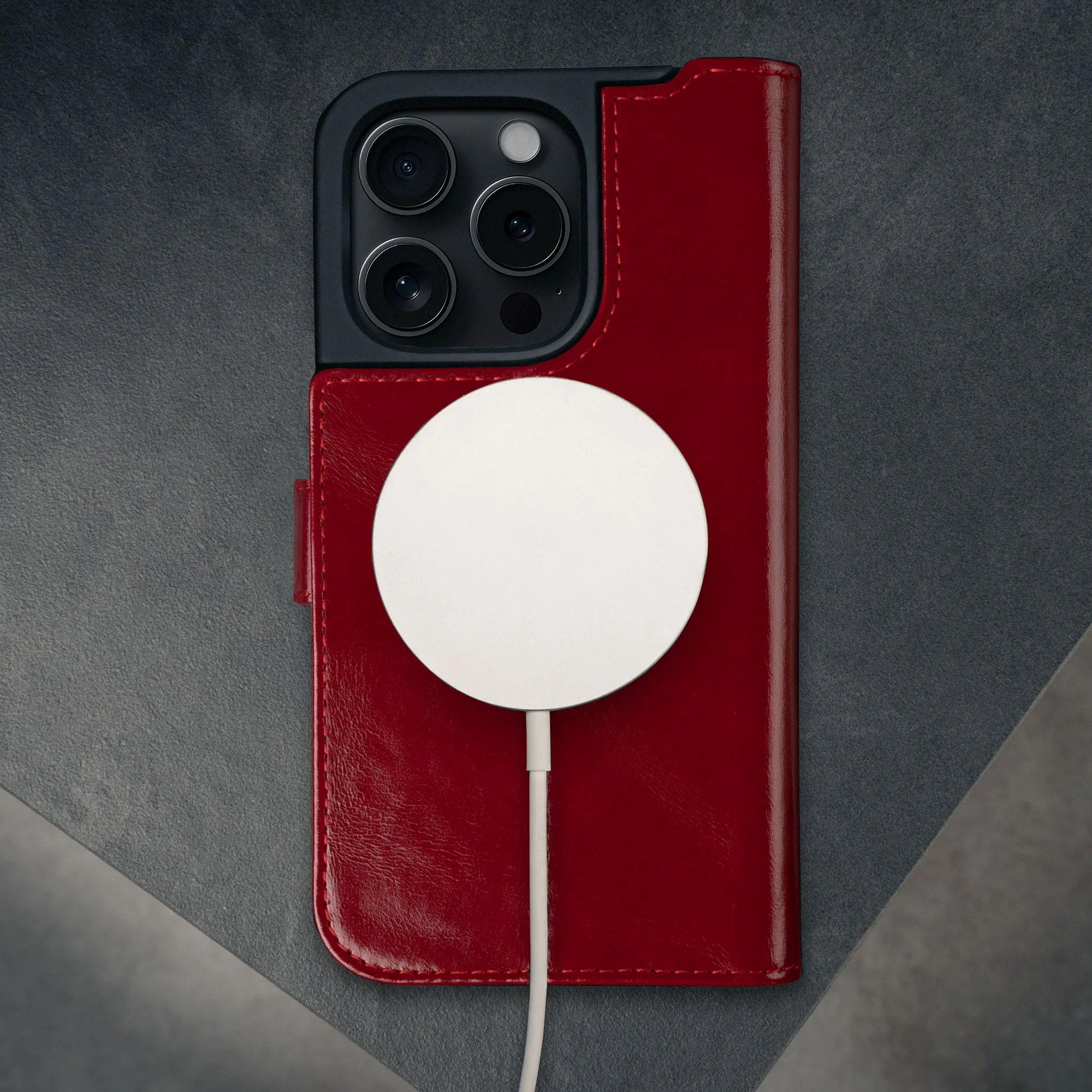 iPhone 16 Pro Max Leather Wallet Case (MagSafe Charging) - Image 30