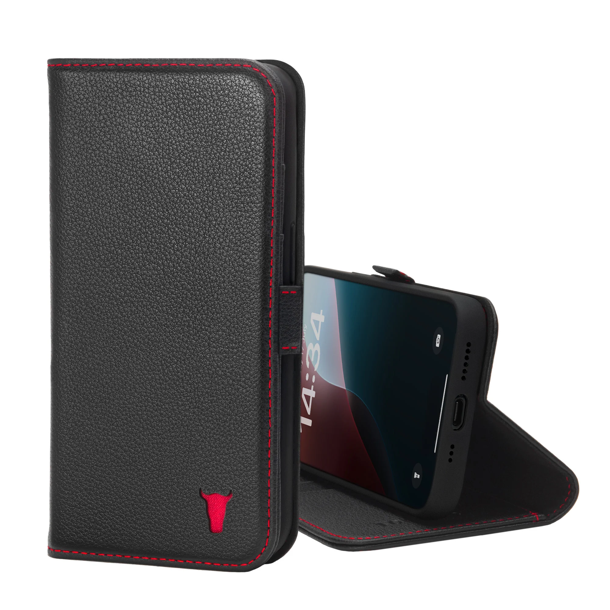 iPhone 17e / 16e Leather Case (with Stand Function)